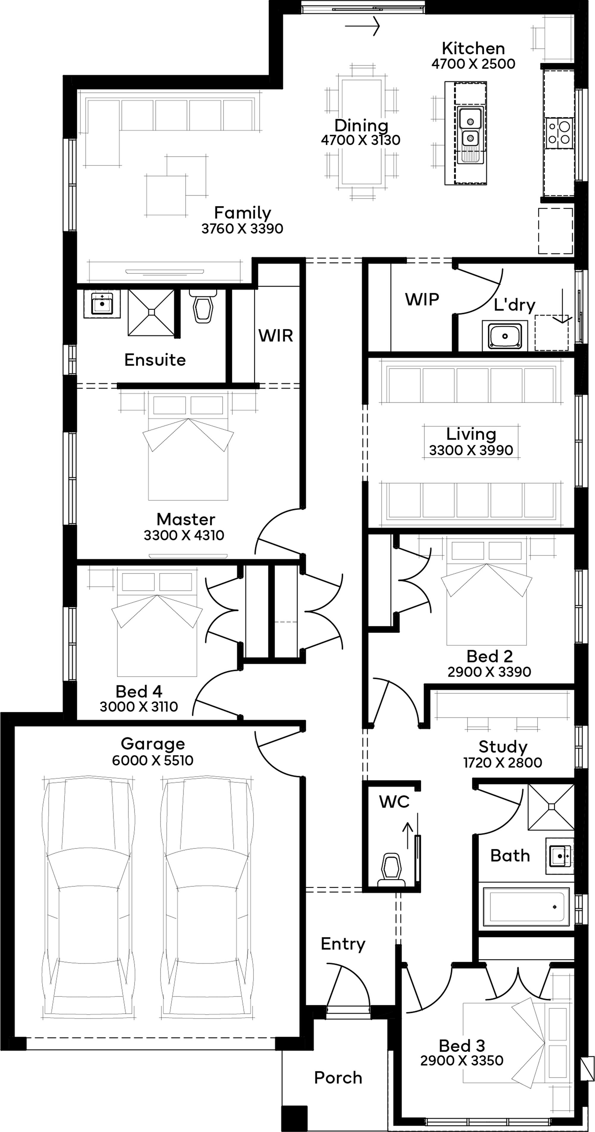 Lot 1251 Frangipani Crescent by Simonds Homes Floorplan