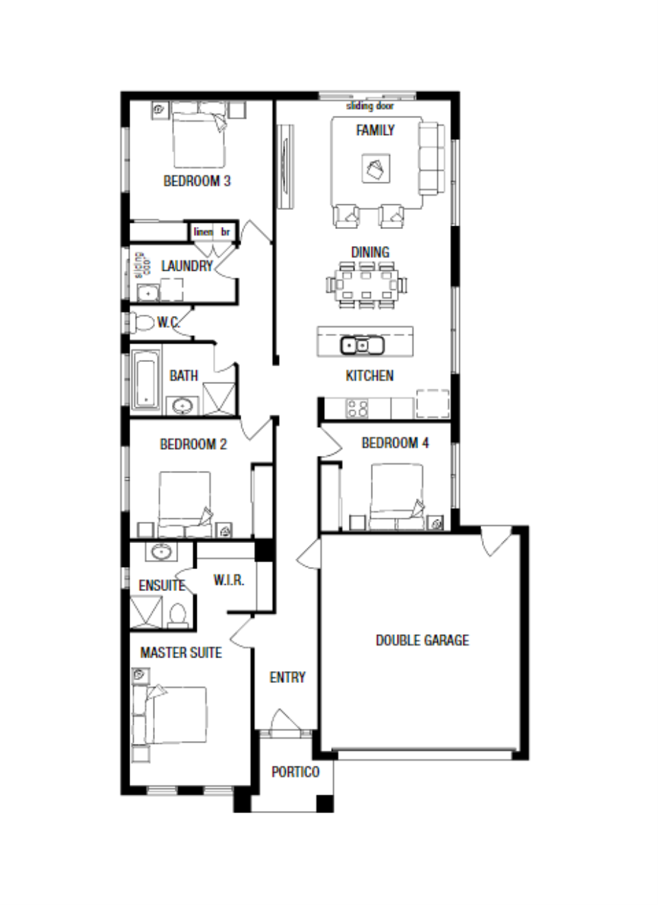 Lot 1306 Kingsley Promenade by Metricon Homes Floorplan