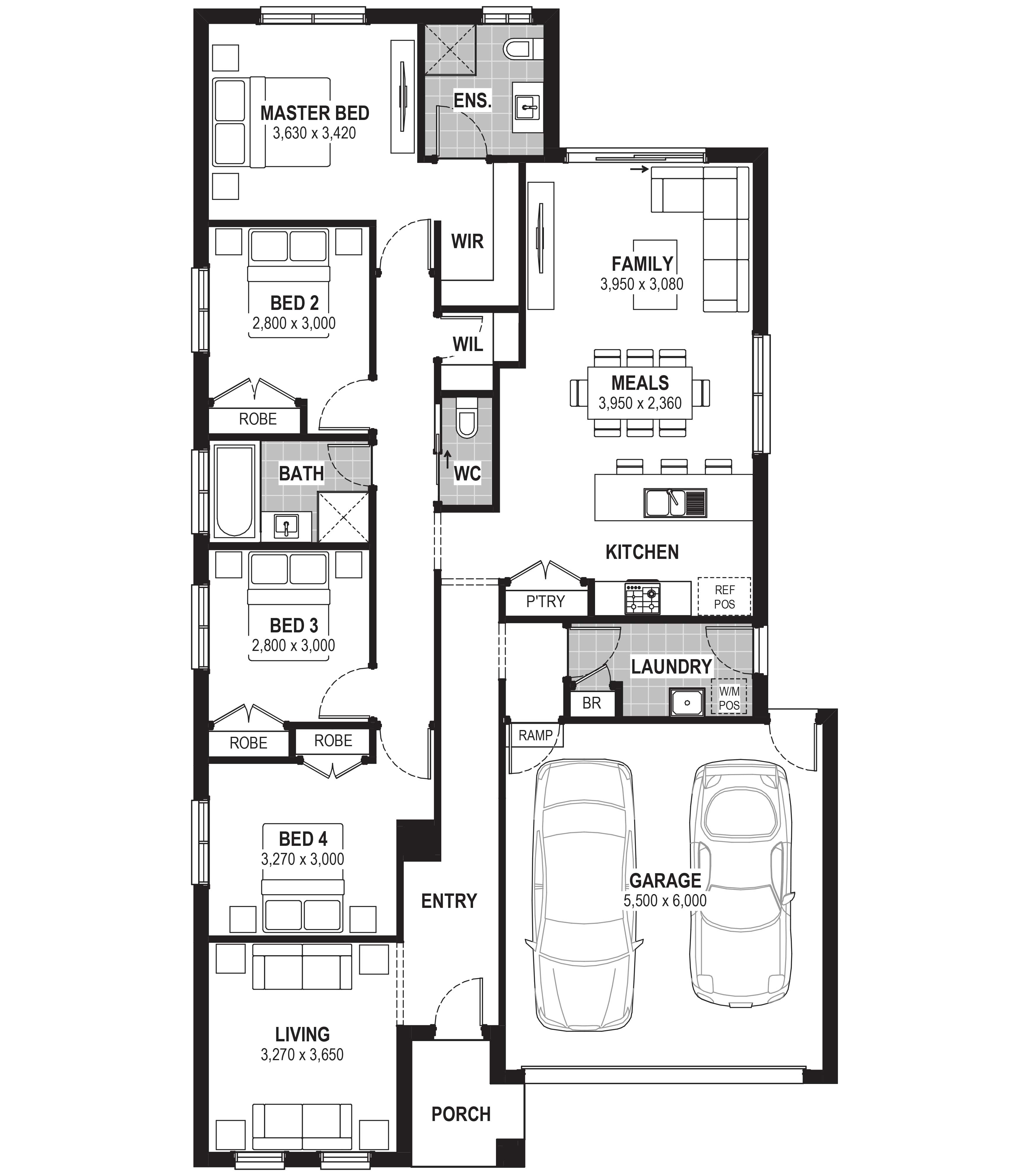 Lot 139 Ribbonwood Road by JG King Homes Floorplan