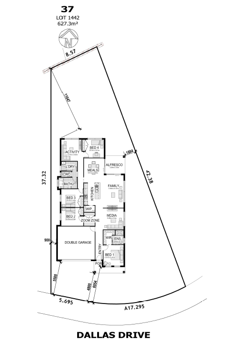 Lot 1442 (37) Dallas Drive, Figtree Hill Estate by Bellriver Homes Floorplan