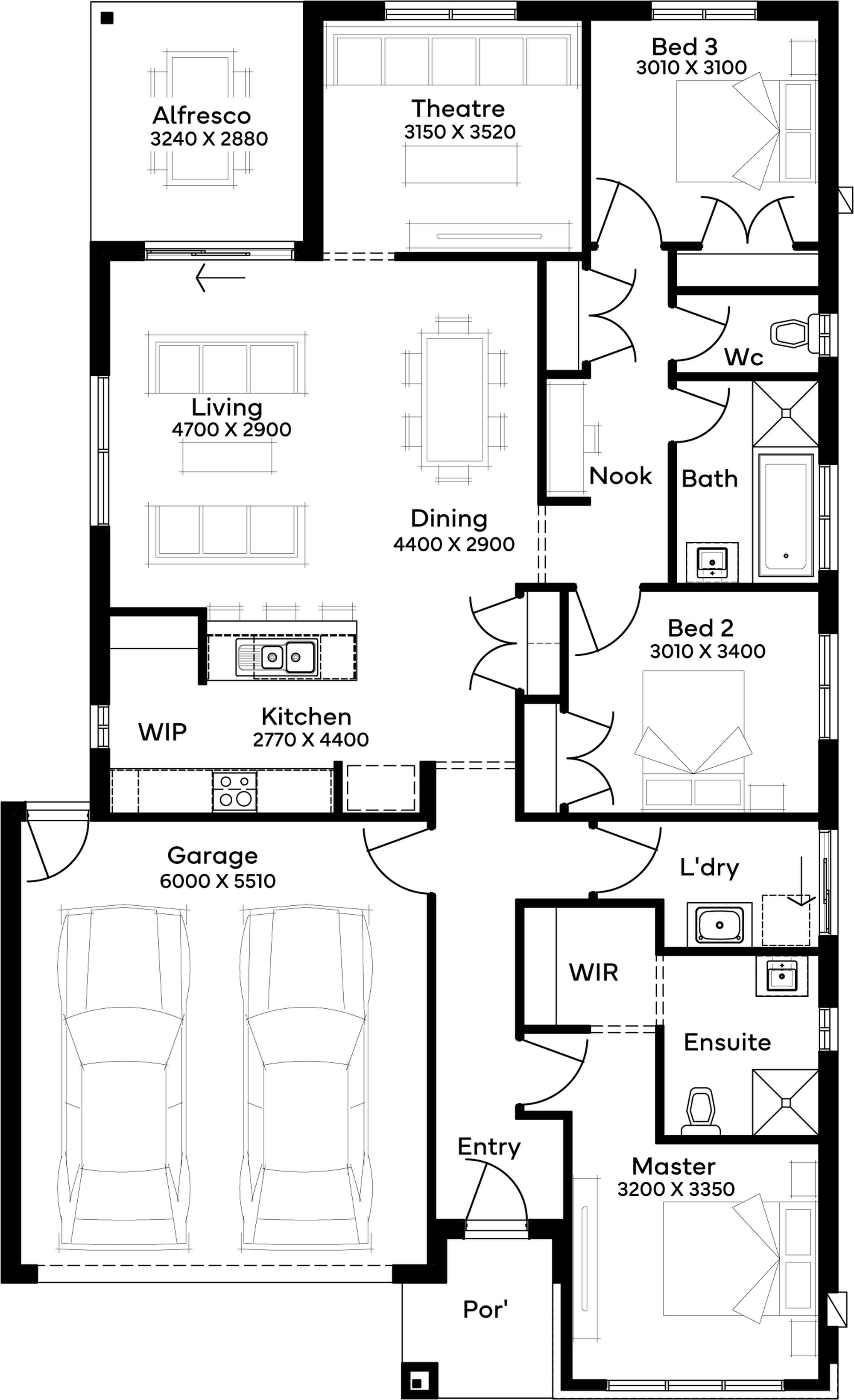 Lot 1552 Victoria Drive by Simonds Homes Floorplan
