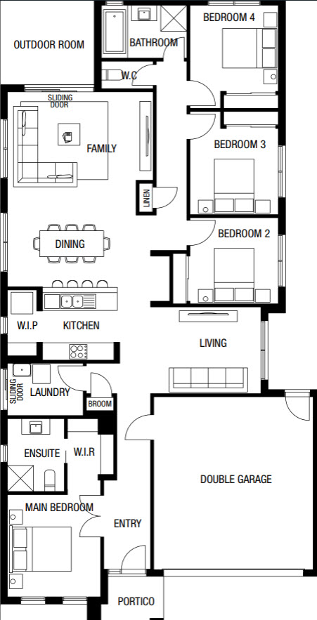 Lot 164 Keneisha Street by Metricon Homes Floorplan