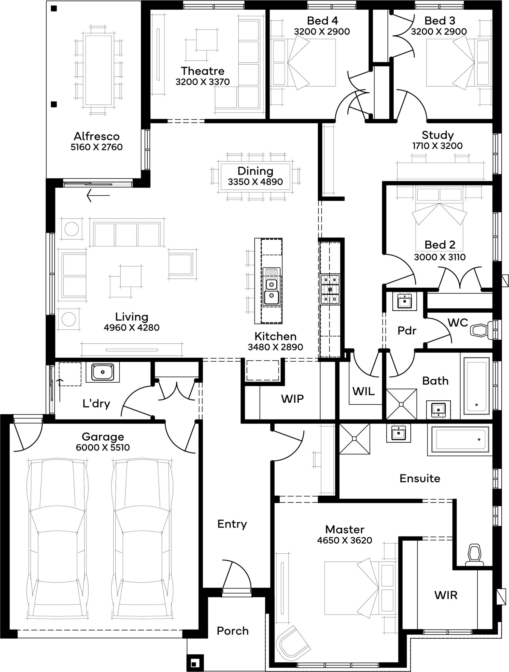 Lot 1676 Heron Drive by Simonds Homes Floorplan