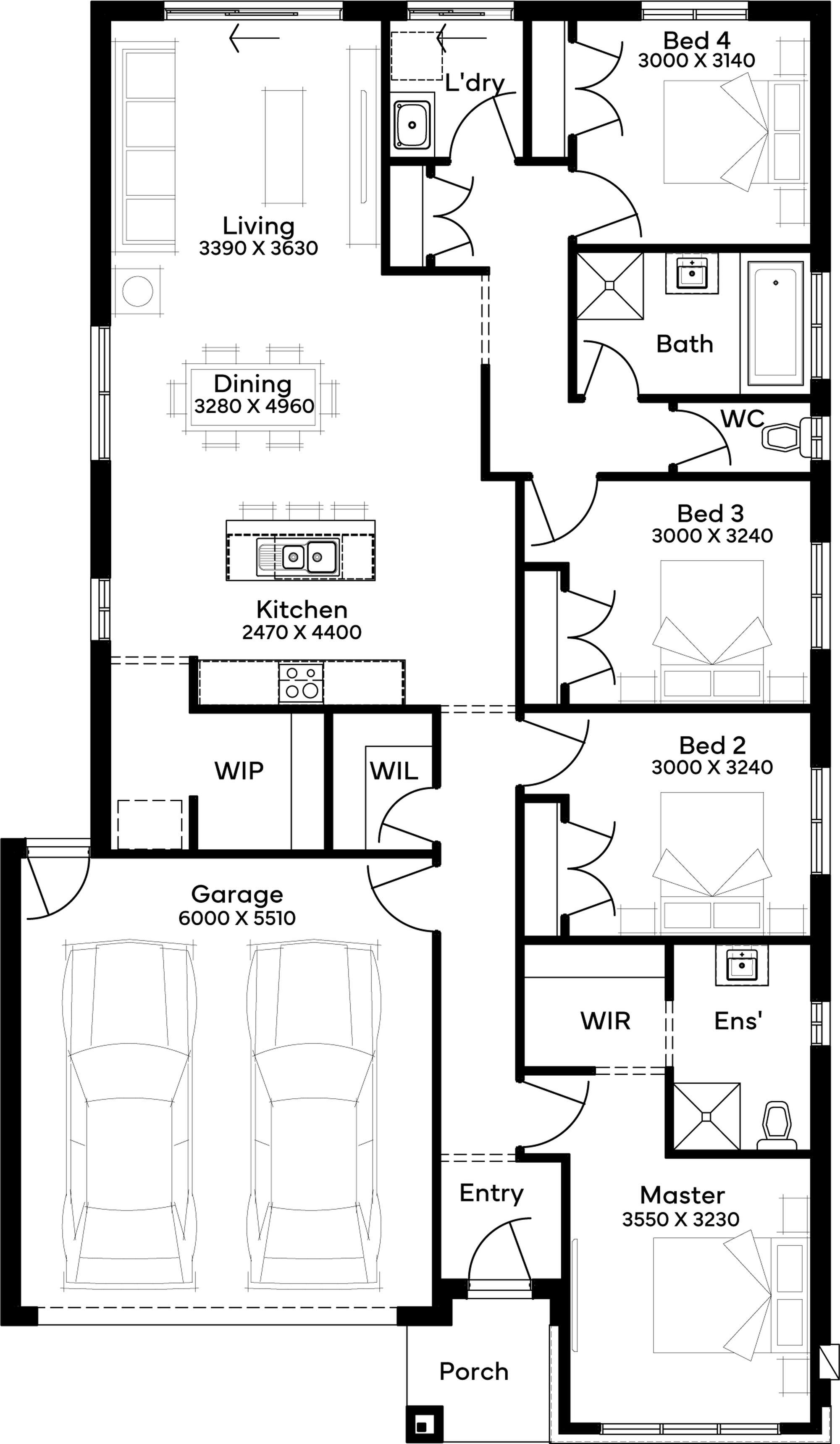 Lot 1677 Heron Drive by Simonds Homes Floorplan