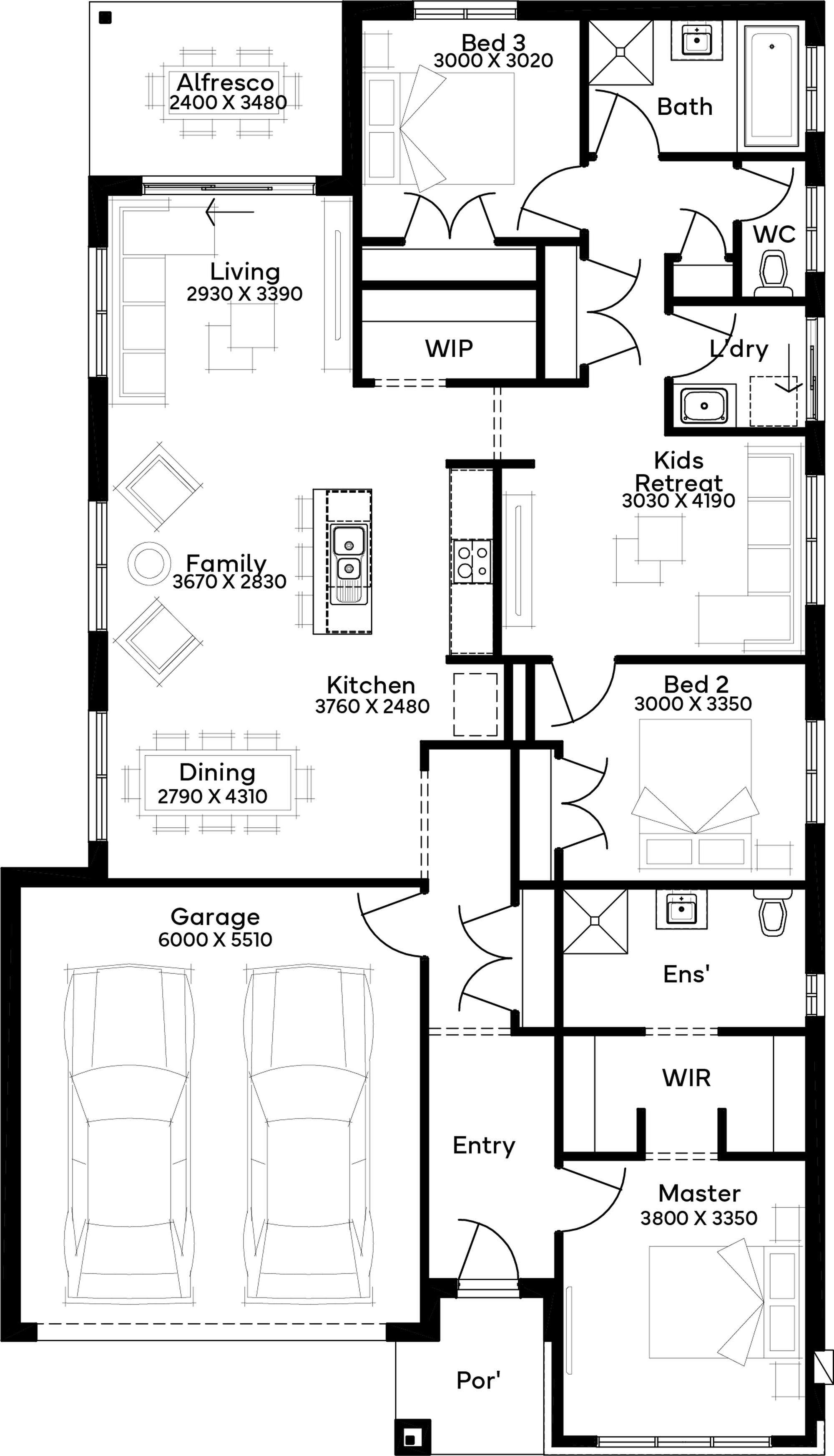 Lot 1699 Peppermint Grove by Simonds Homes Floorplan
