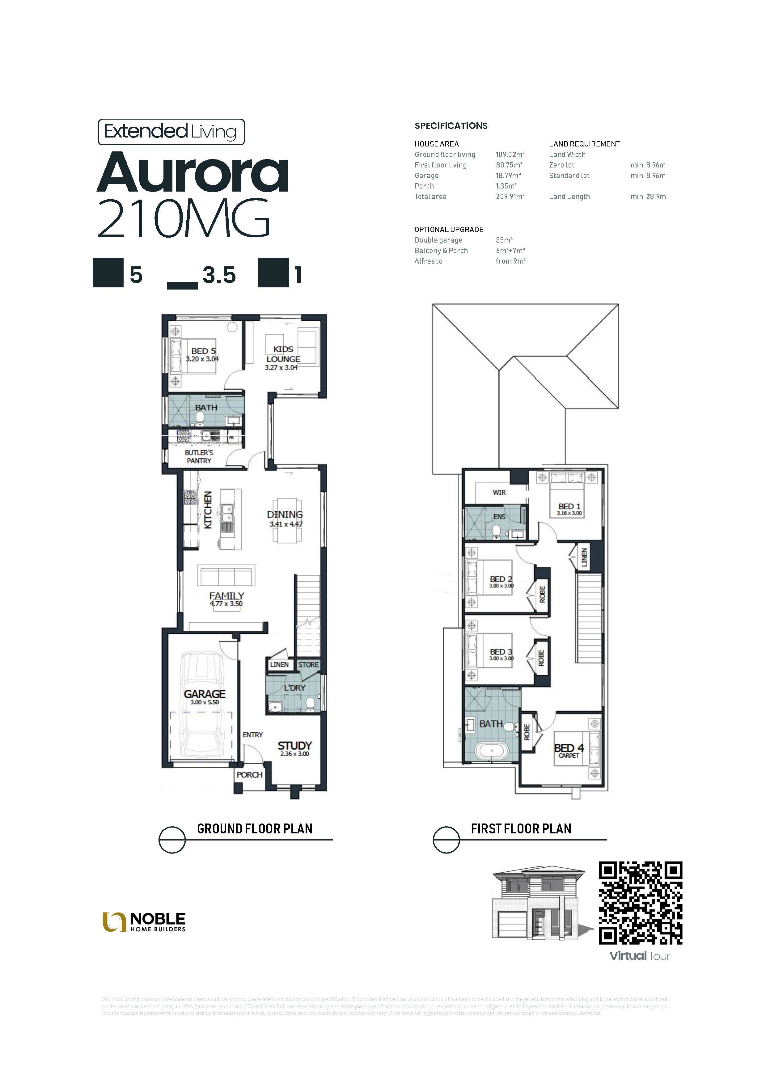 Lot 17/12 Clarke Street by Noble Home Builders Floorplan