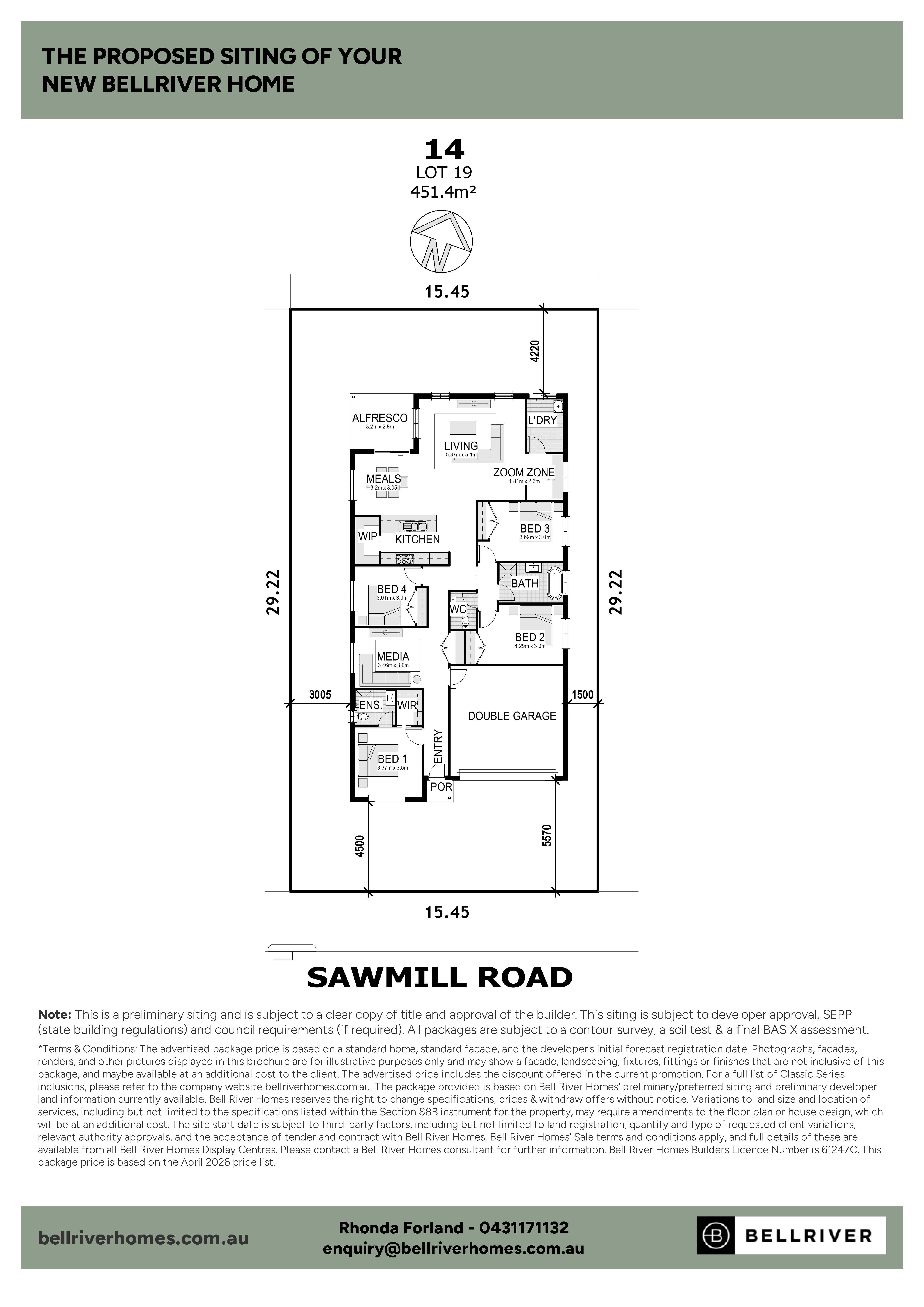 Lot 19 (14) Sawmill Road, Tahmoor Road Estate by Bellriver Homes