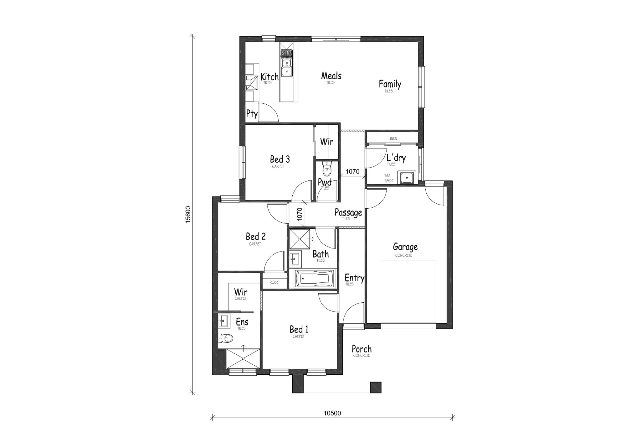 Lot 201 Pimpernel Street Floorplan