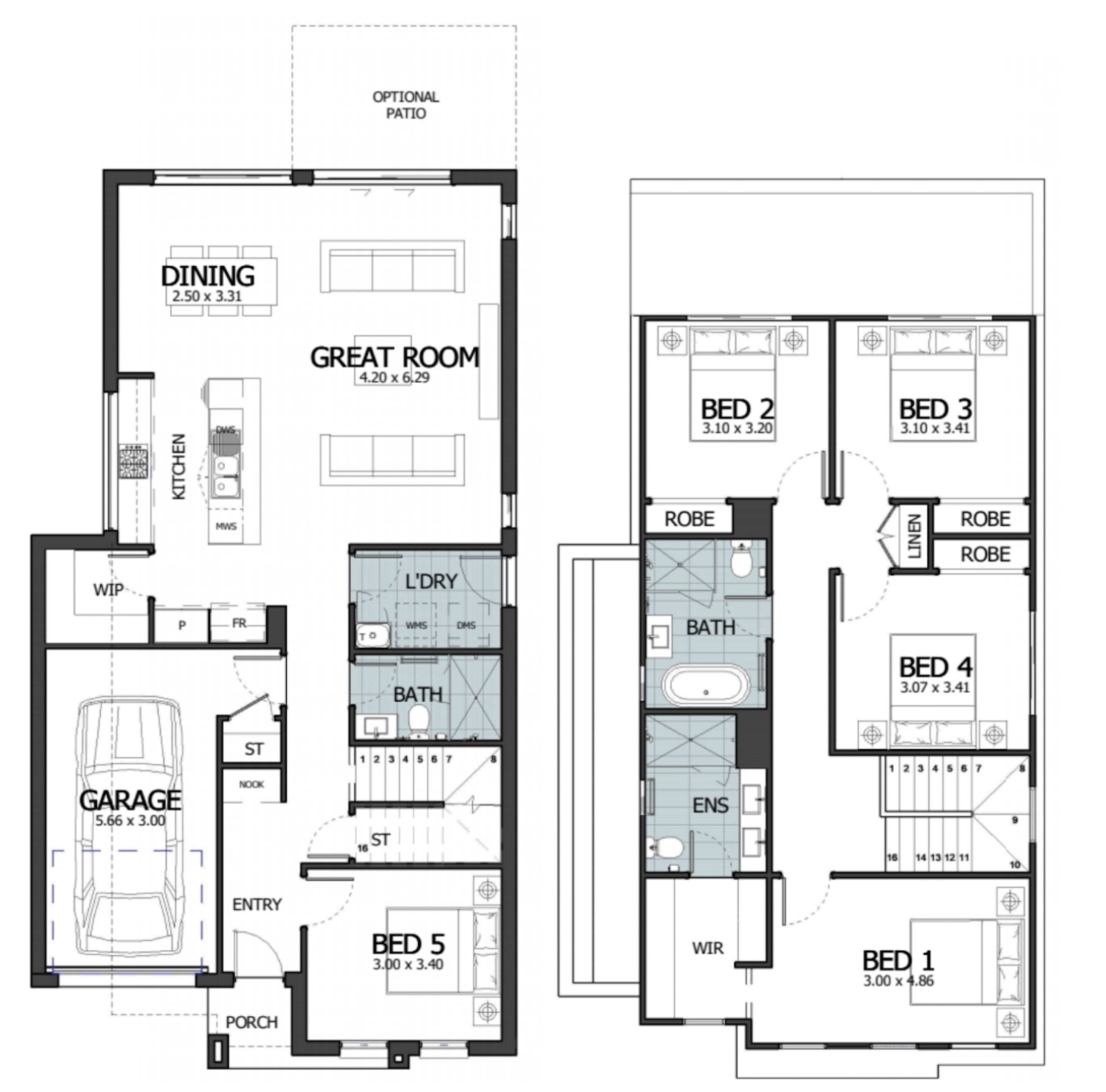 Lot 201/1375 & 138 Camden Valley Way by Noble Home Builders Floorplan