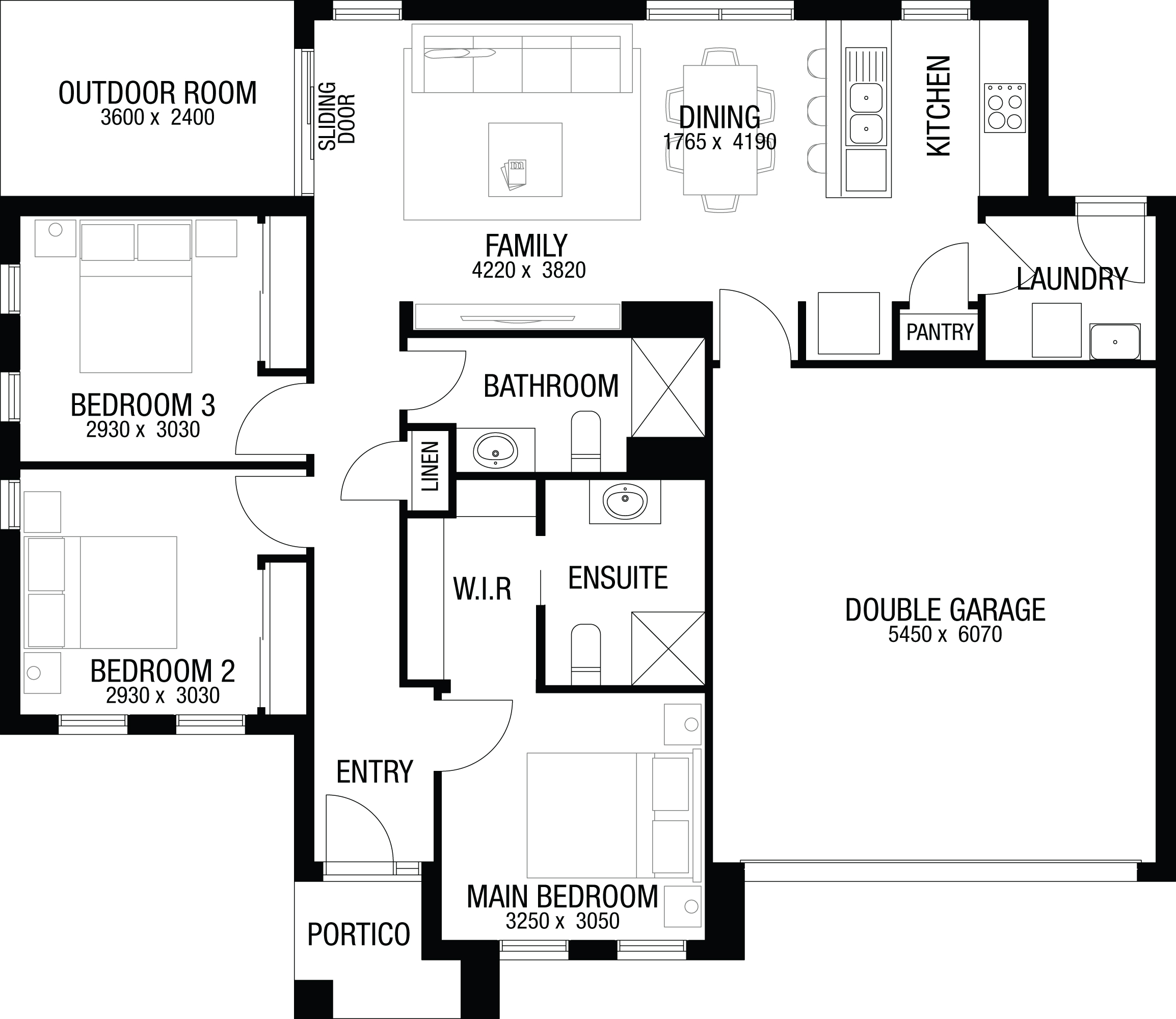 Lot 2025 North Pine Circuit by Metricon Homes Floorplan