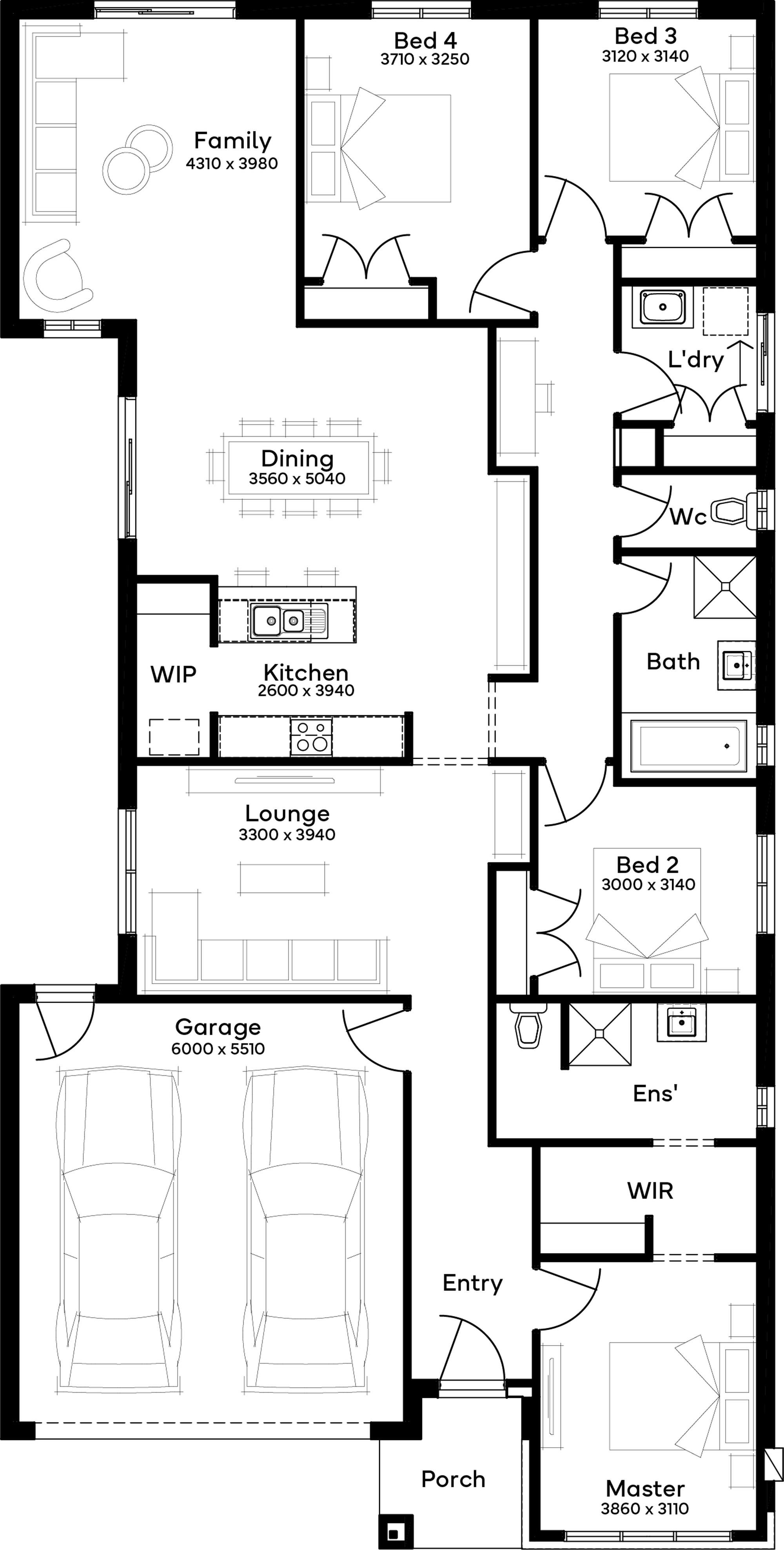Lot 2077 Glanmire Park Estate by Simonds Homes Floorplan
