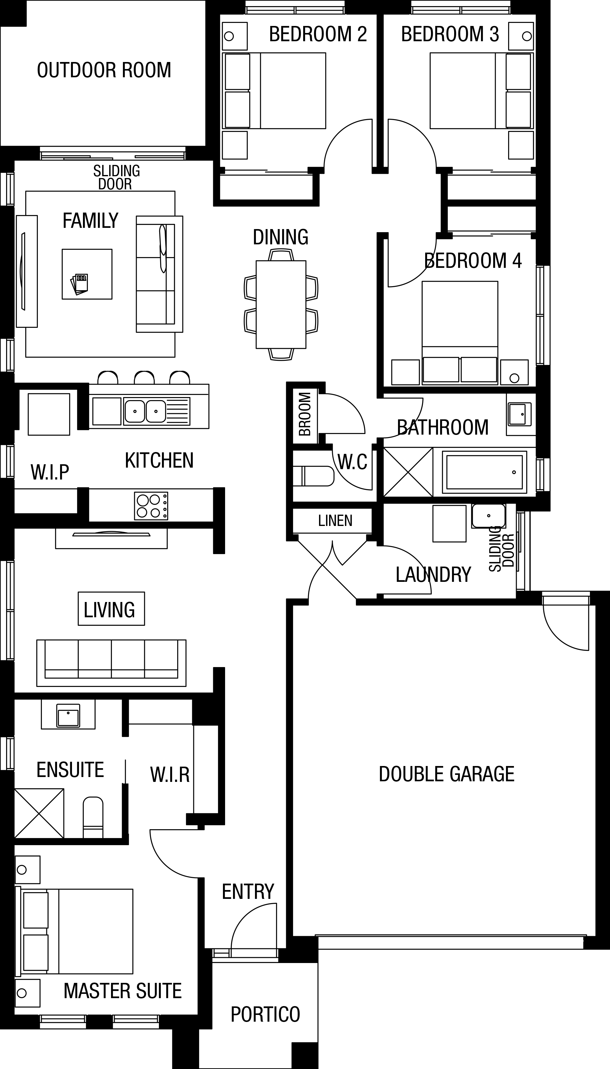 Lot 209 Tolmount Street by Metricon Homes Floorplan