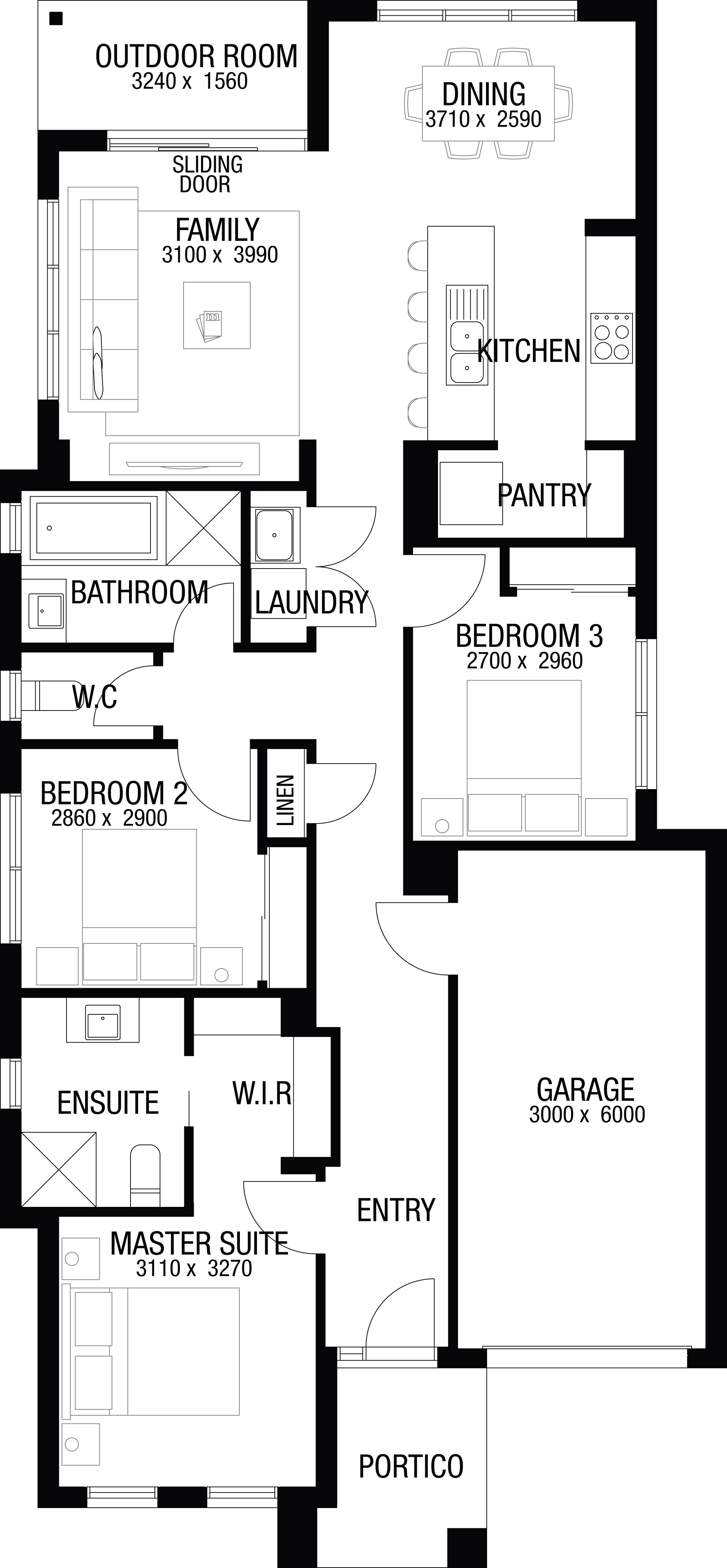 Lot 21 Paperbark Street by Metricon Homes Floorplan