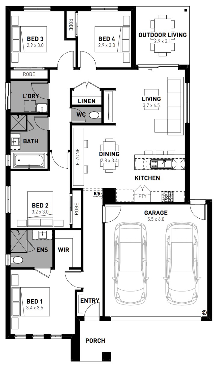 Lot 2104 Lillifield Floorplan