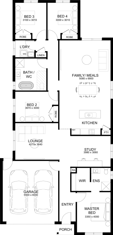 Lot 2108 Racecourse Rd by Sherridon Homes Floorplan
