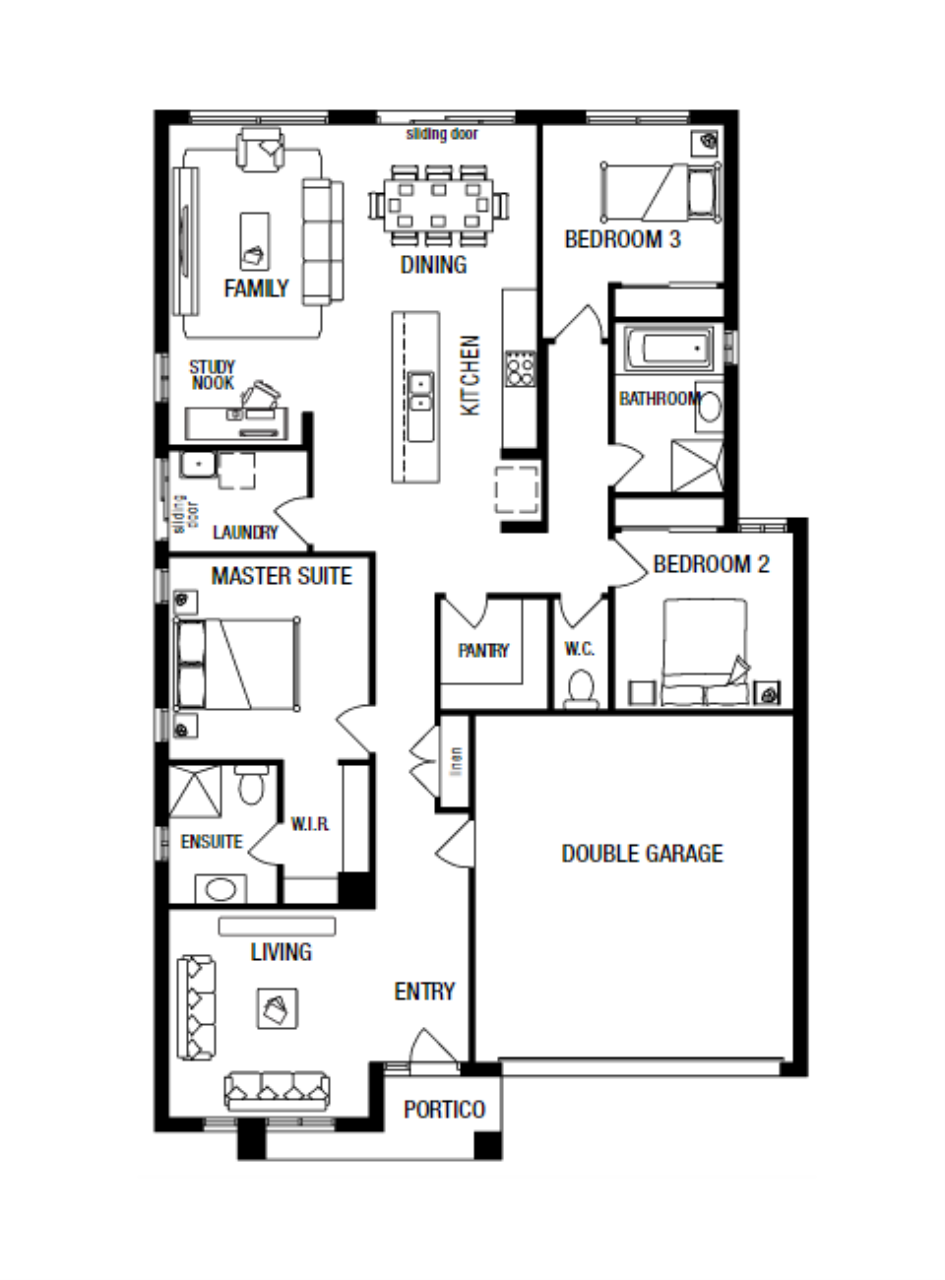 Lot 211 Allhallows Street by Metricon Homes Floorplan