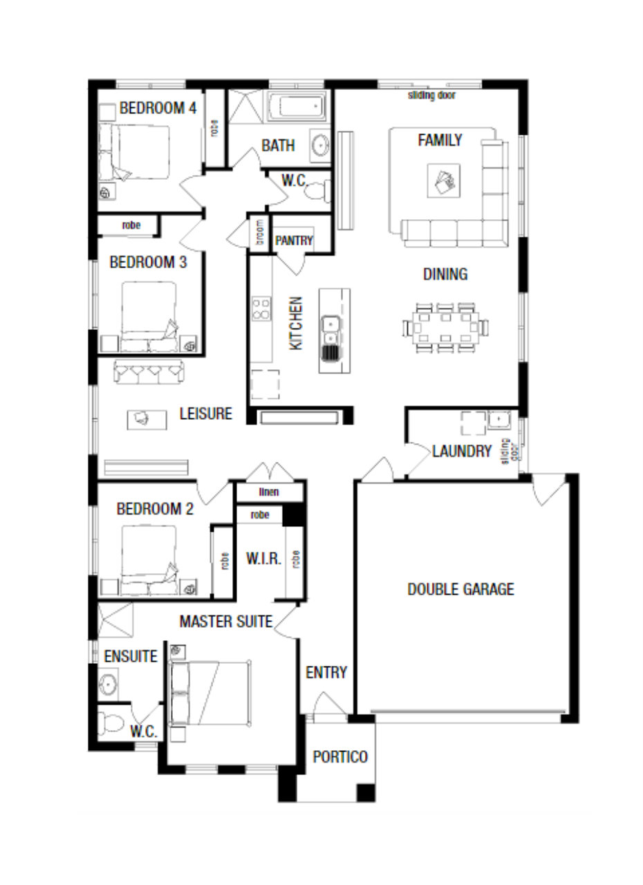 Lot 222 Sunset Court by Metricon Homes Floorplan