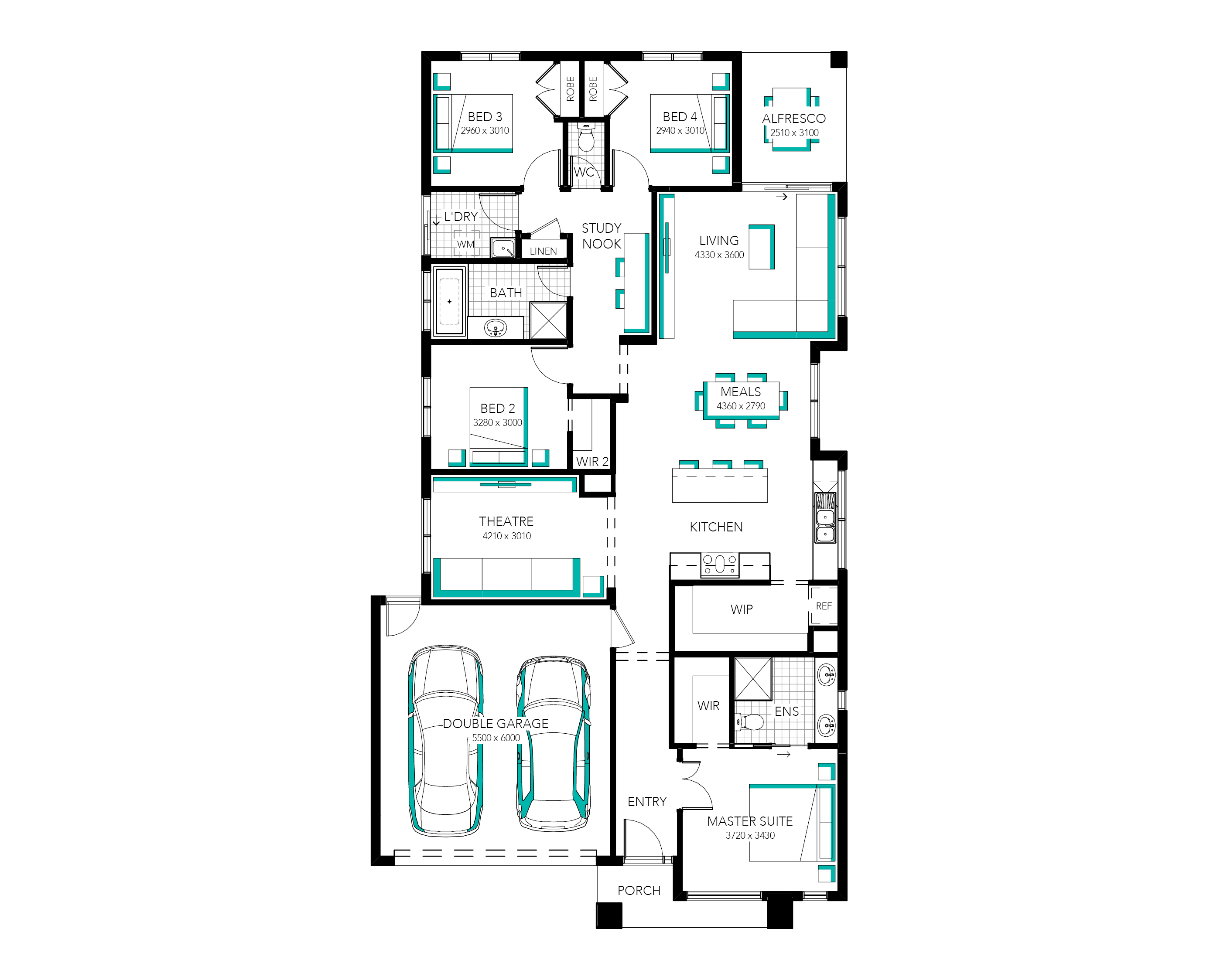 Lot 2226 Wallara Waters by Carlisle Homes Floorplan