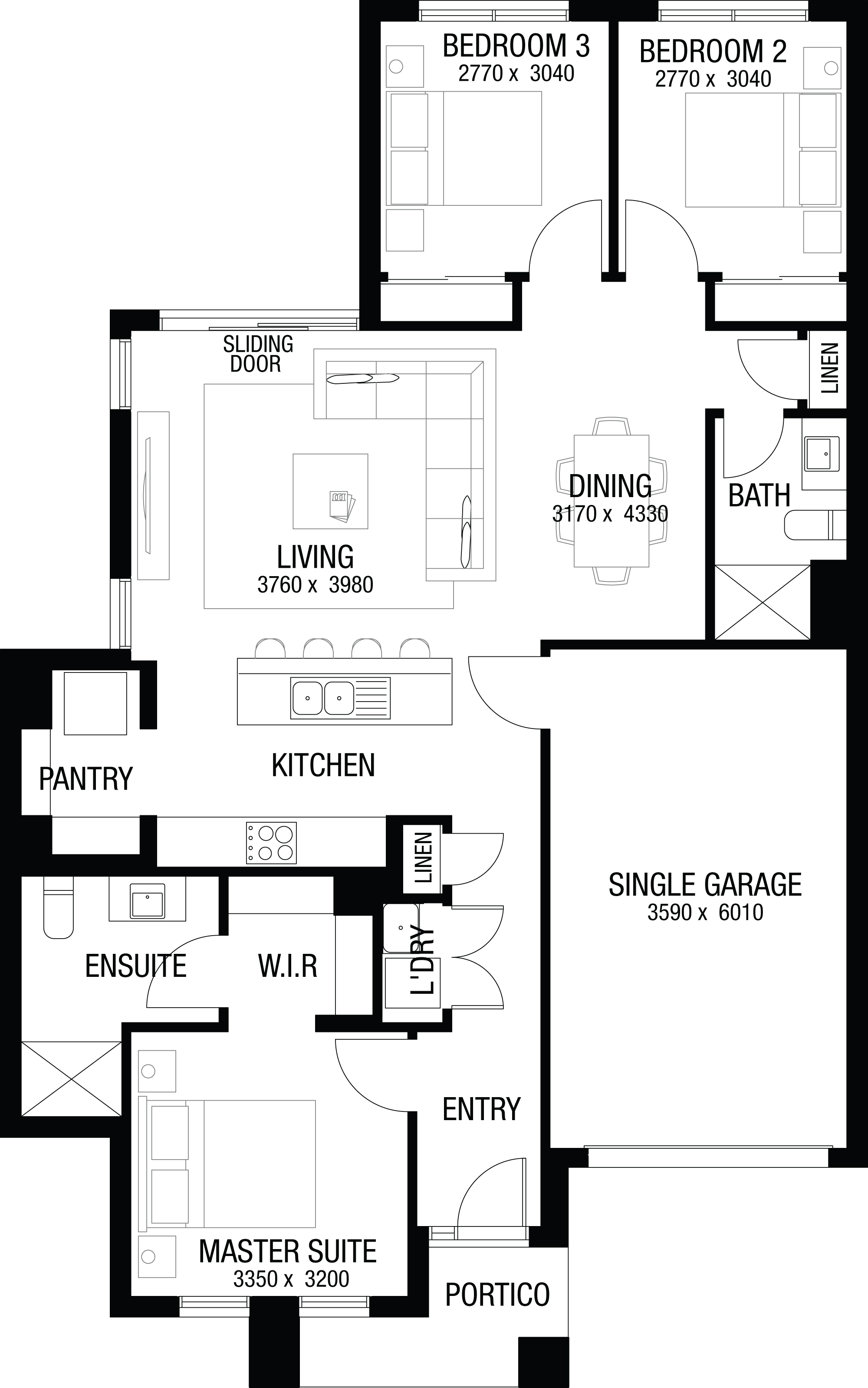 Lot 2229 Macsfield Road by Metricon Homes Floorplan