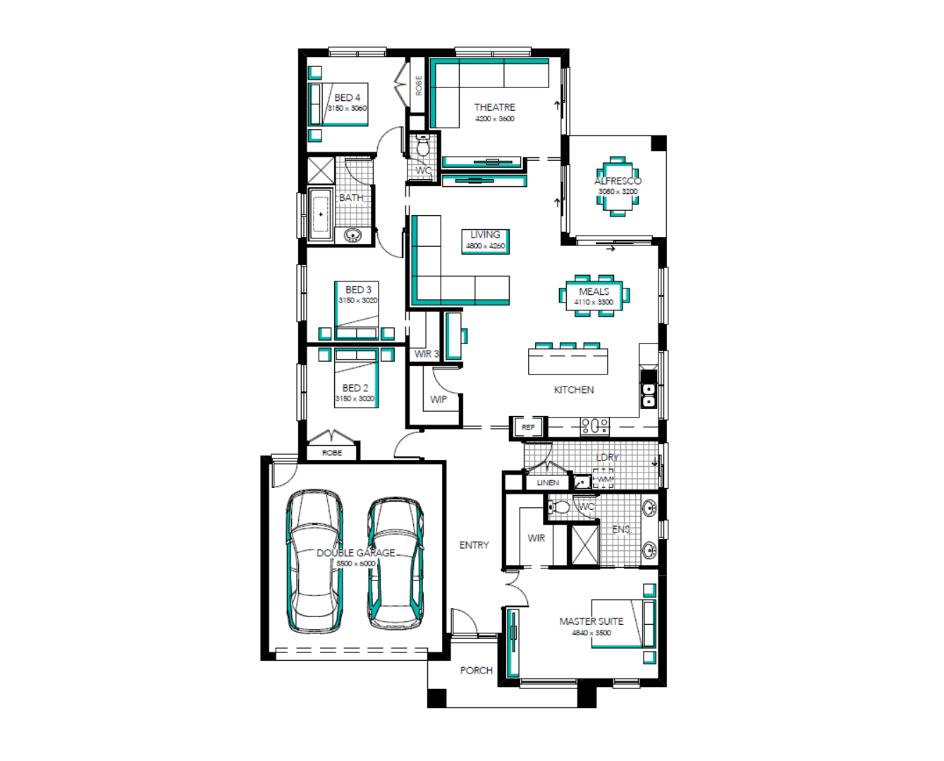 Lot 2247 Wallara Waters by Carlisle Homes Floorplan
