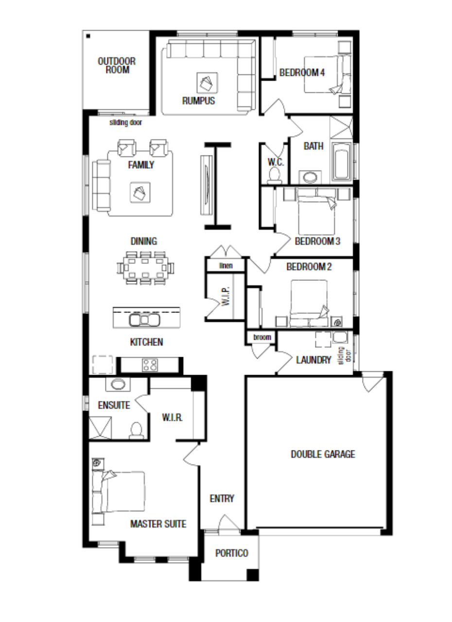Lot 24 Nelson Street by Metricon Homes Floorplan