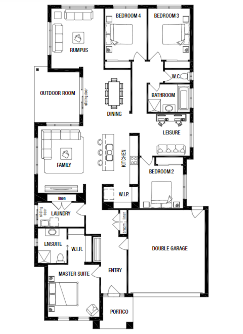 Lot 25 Nelson Street by Metricon Homes Floorplan