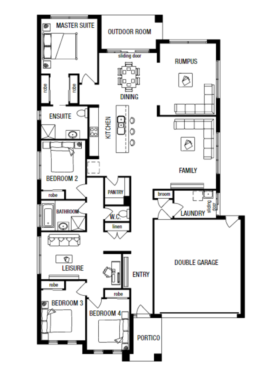 Lot 2630 Dubout Street by Metricon Homes Floorplan