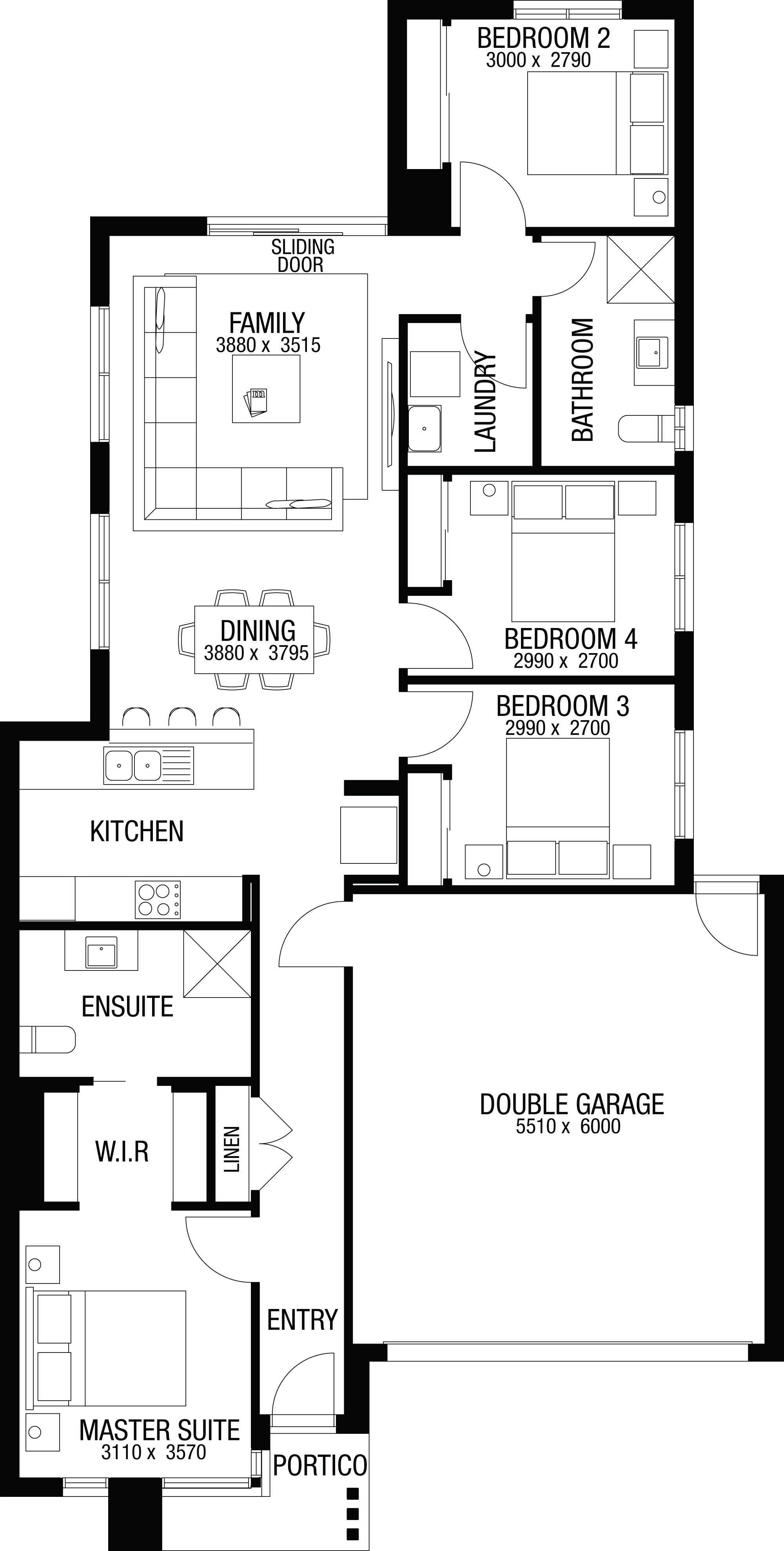 Lot 2968 Todra Crescent by Australian Building Company Floorplan