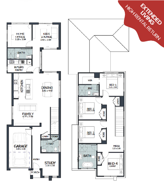 Lot 3/151-161 Tallawong Road by Noble Home Builders Floorplan