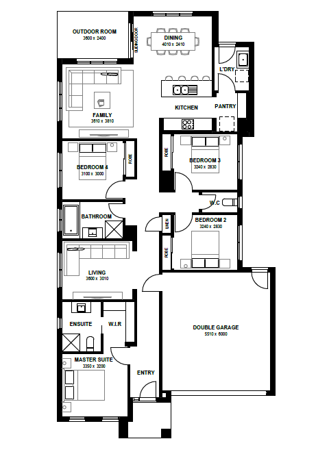 Lot 304 Zaynudin Street by Metricon Homes Floorplan