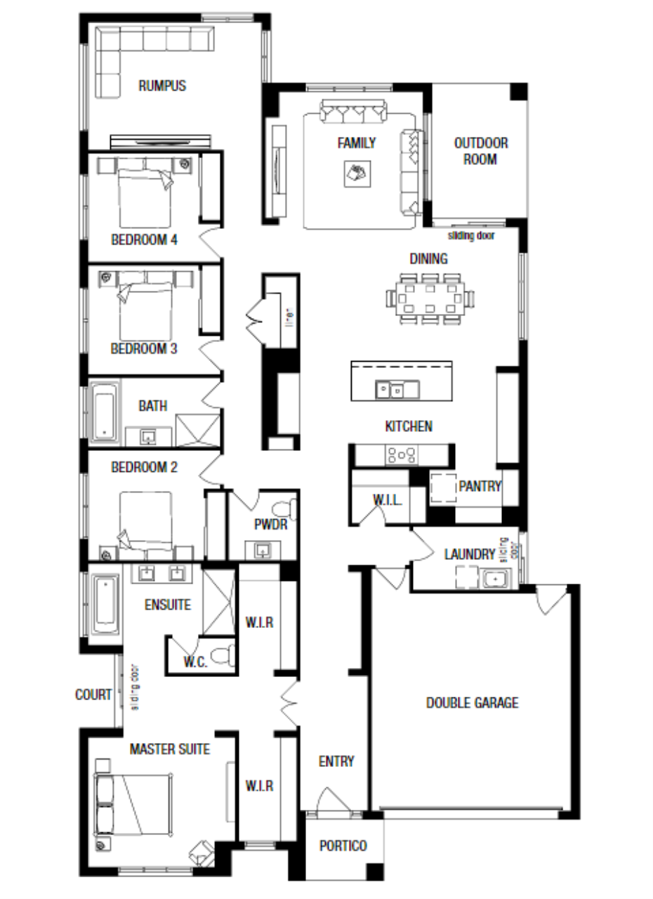 Lot 305 Glorion Entrance by Metricon Homes Floorplan