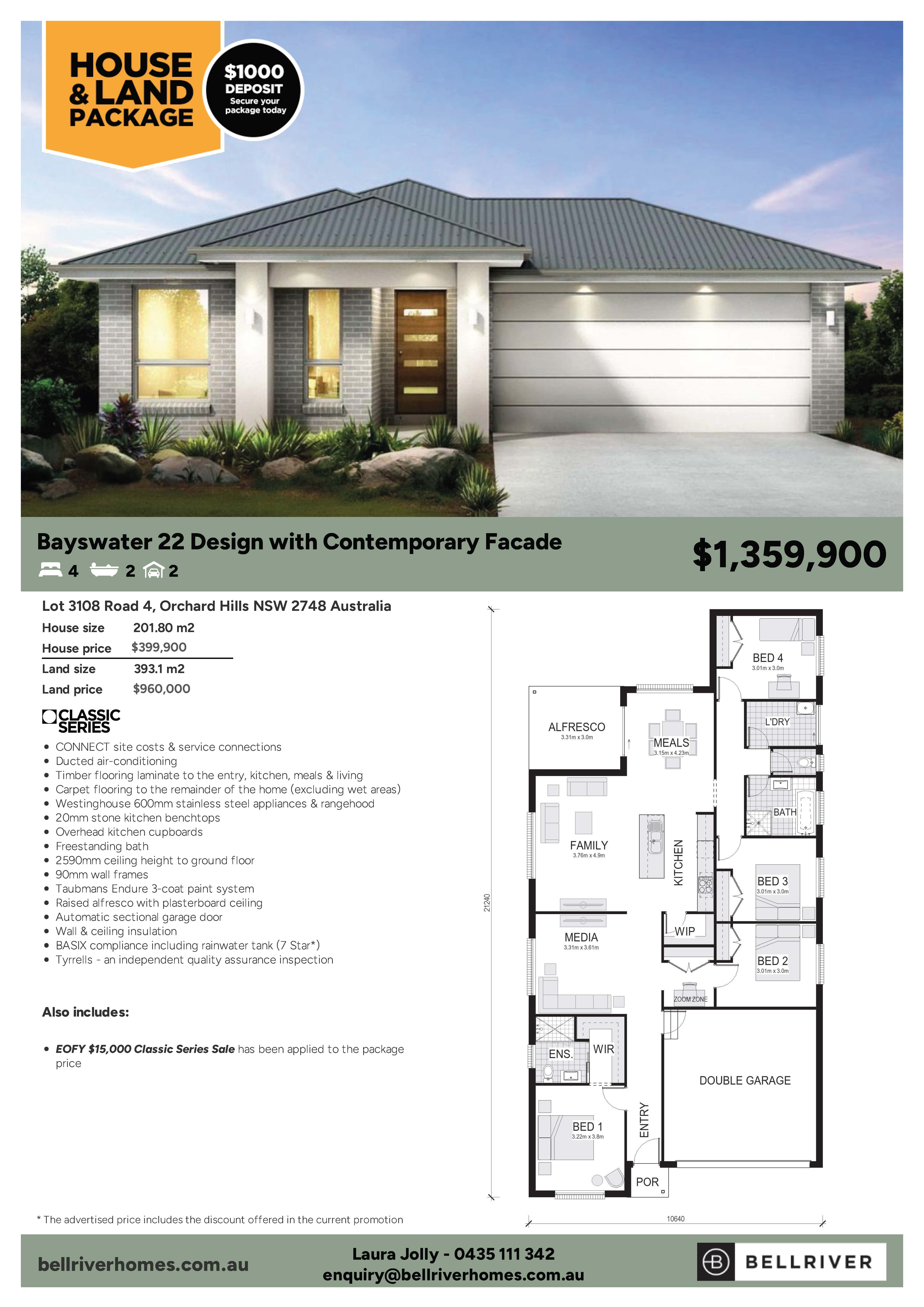 Lot 3108 Road 4 by Bellriver Homes Floorplan