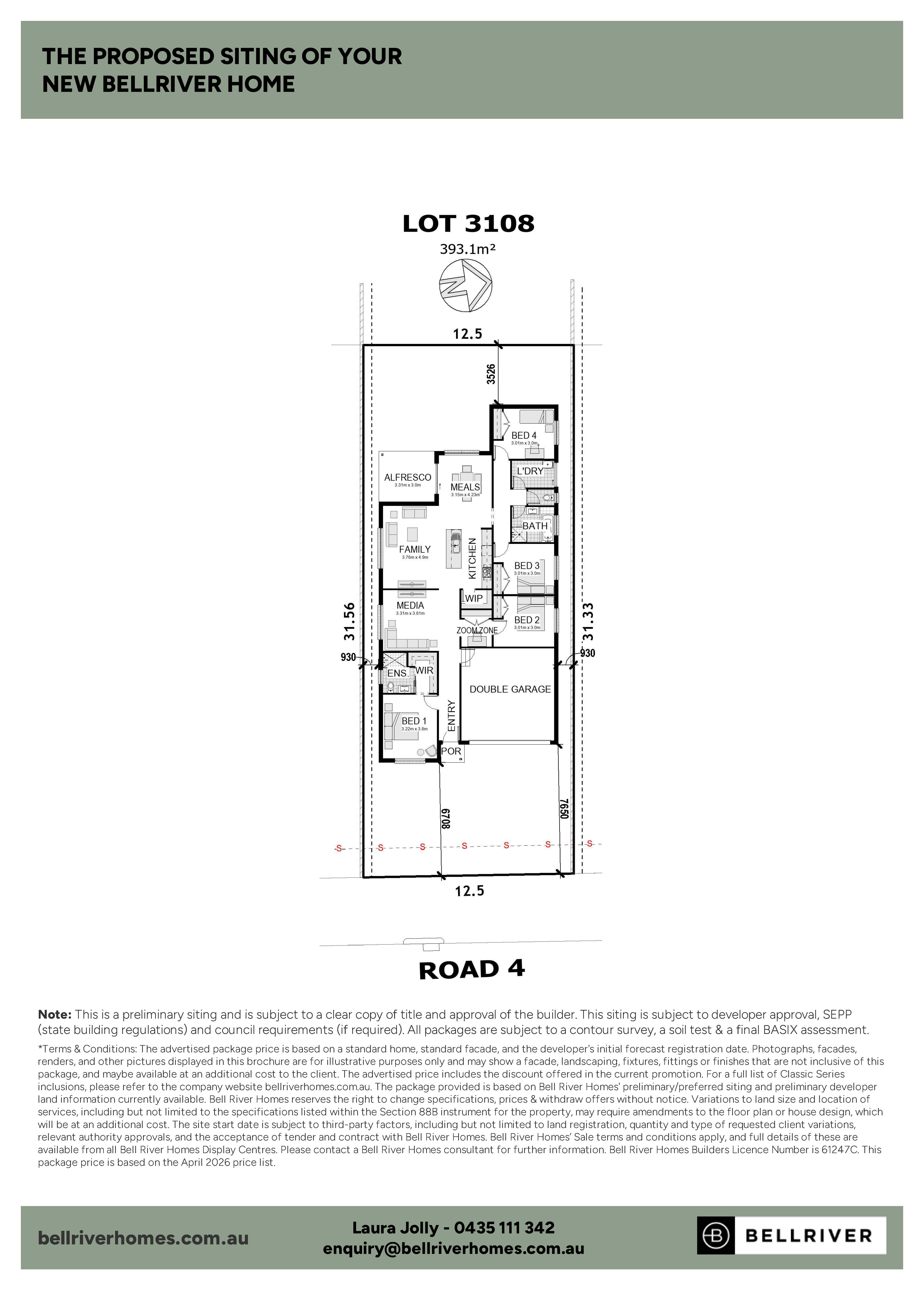 Lot 3108 Road 4 by Bellriver Homes