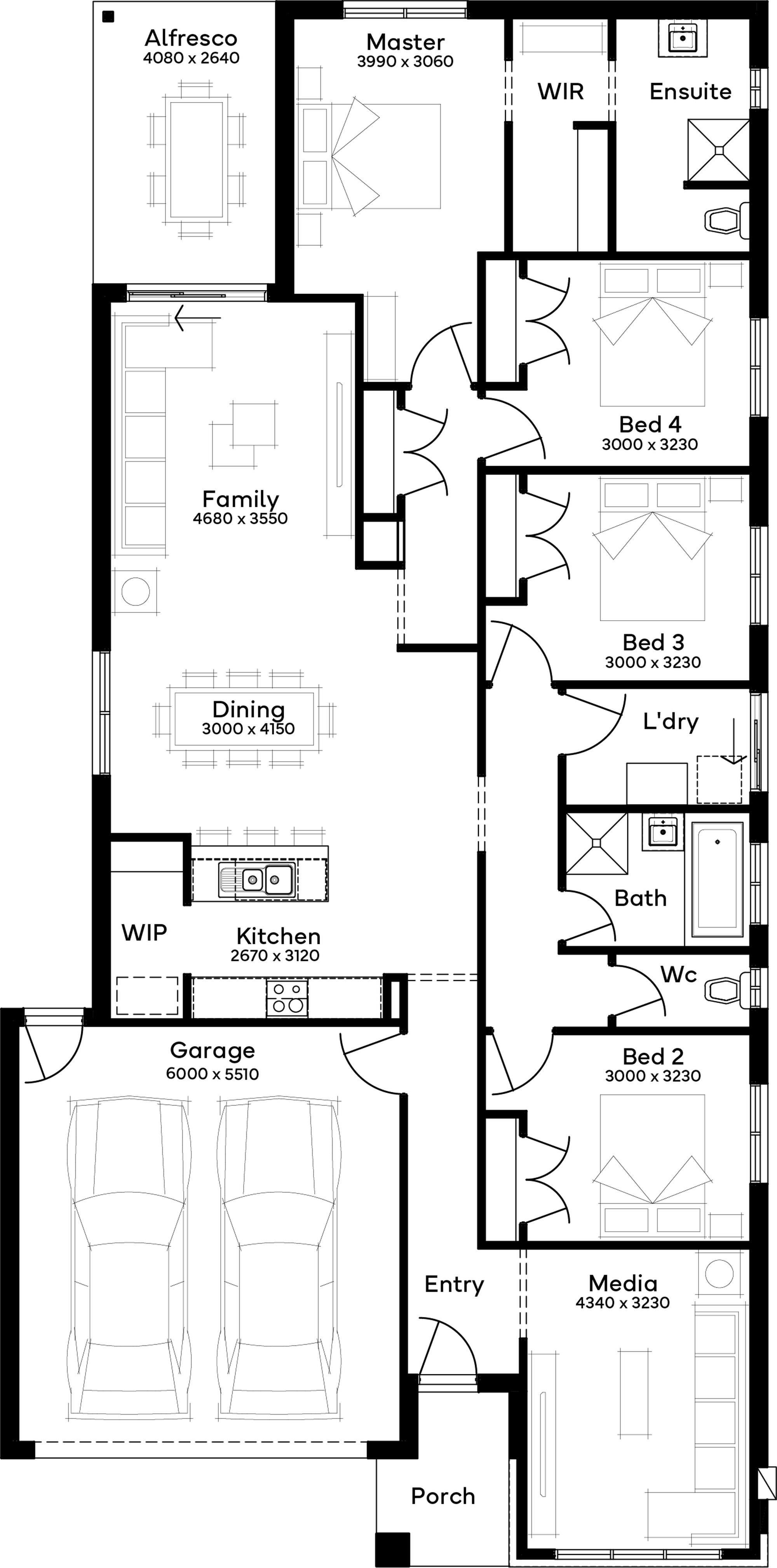 Lot 311 Viridian Estate by Simonds Homes Floorplan