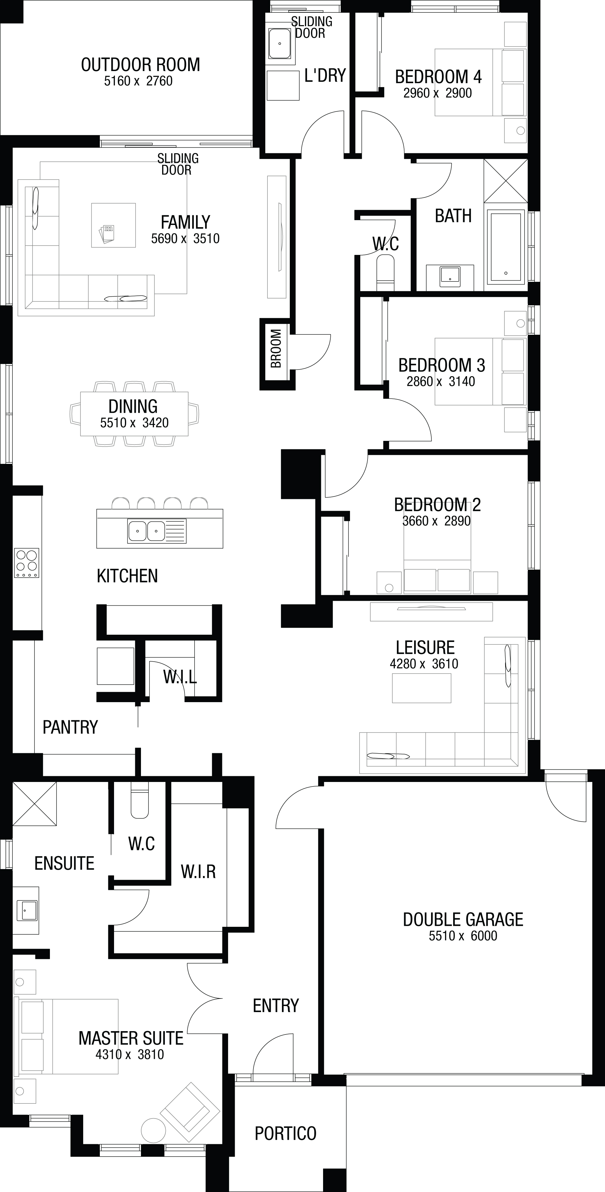 Lot 316 Yindi Street by Metricon Homes Floorplan