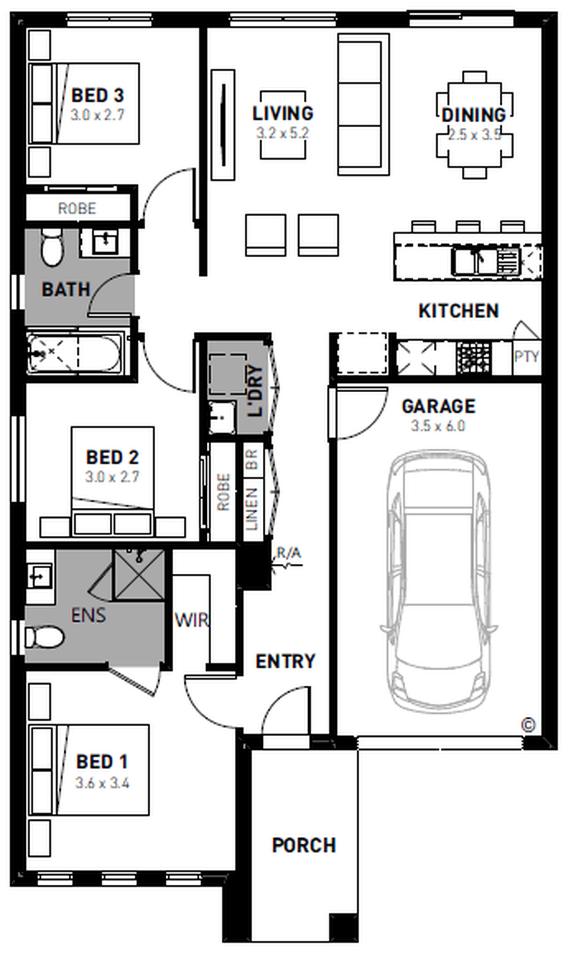 Lot 3203 Moonbeam Road by Homebuyers Centre VIC Floorplan
