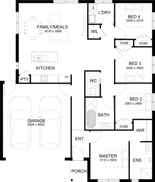 Lot 322 Seacombe Rd by Sherridon Homes Floorplan