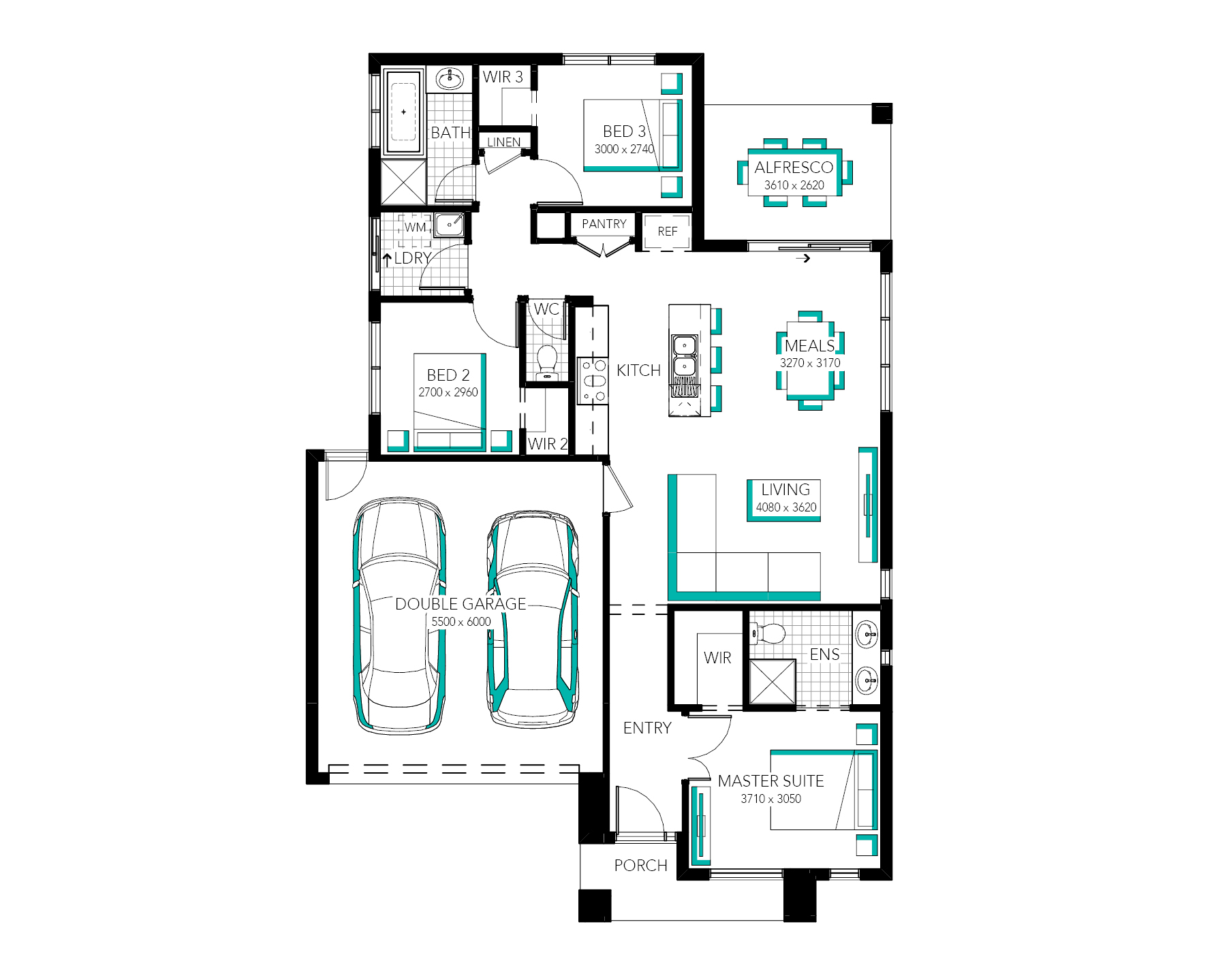 Lot 3249 Birdsnest St by Carlisle Homes Floorplan