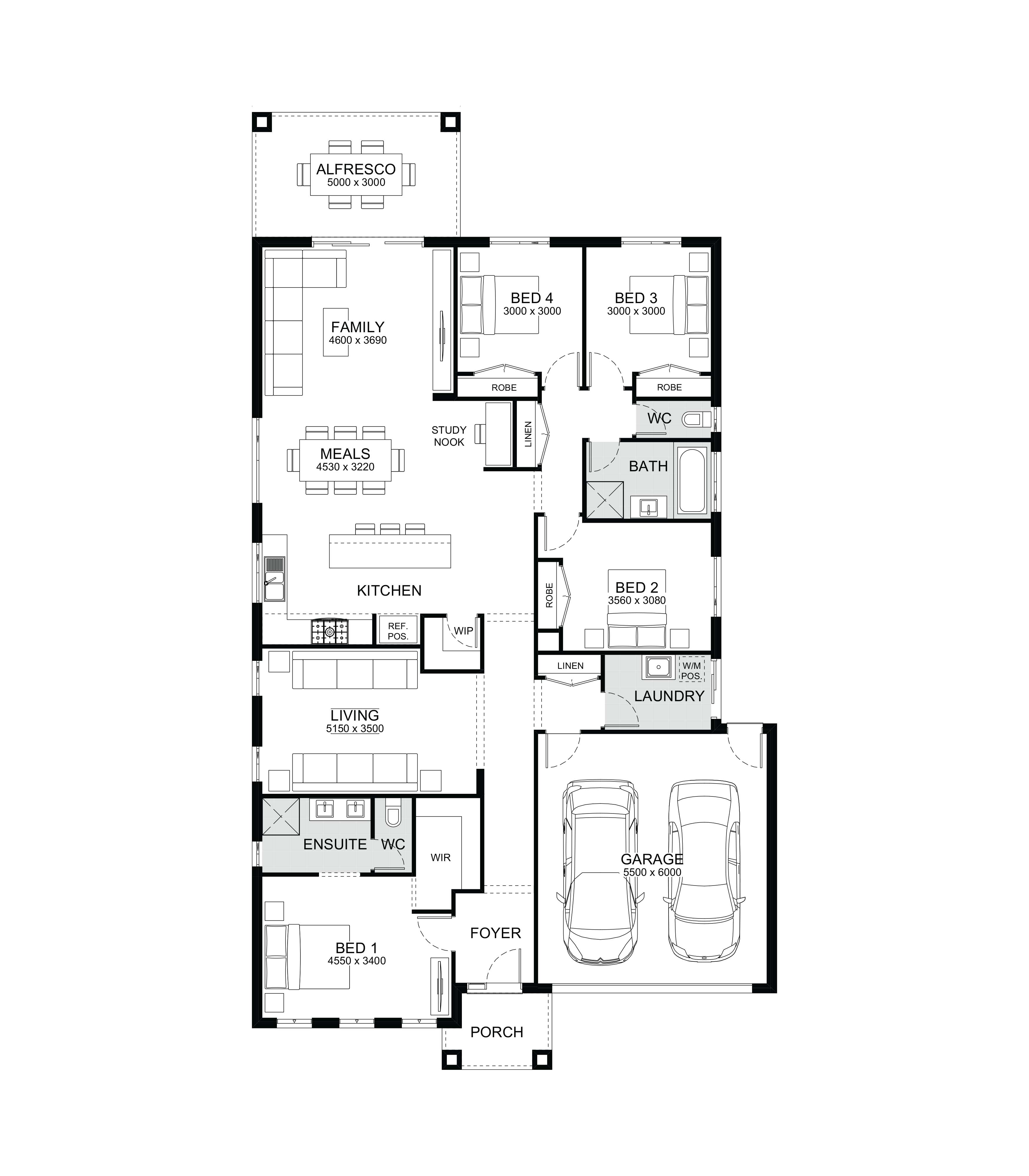 Lot 335 Carron St by JG King Homes Floorplan