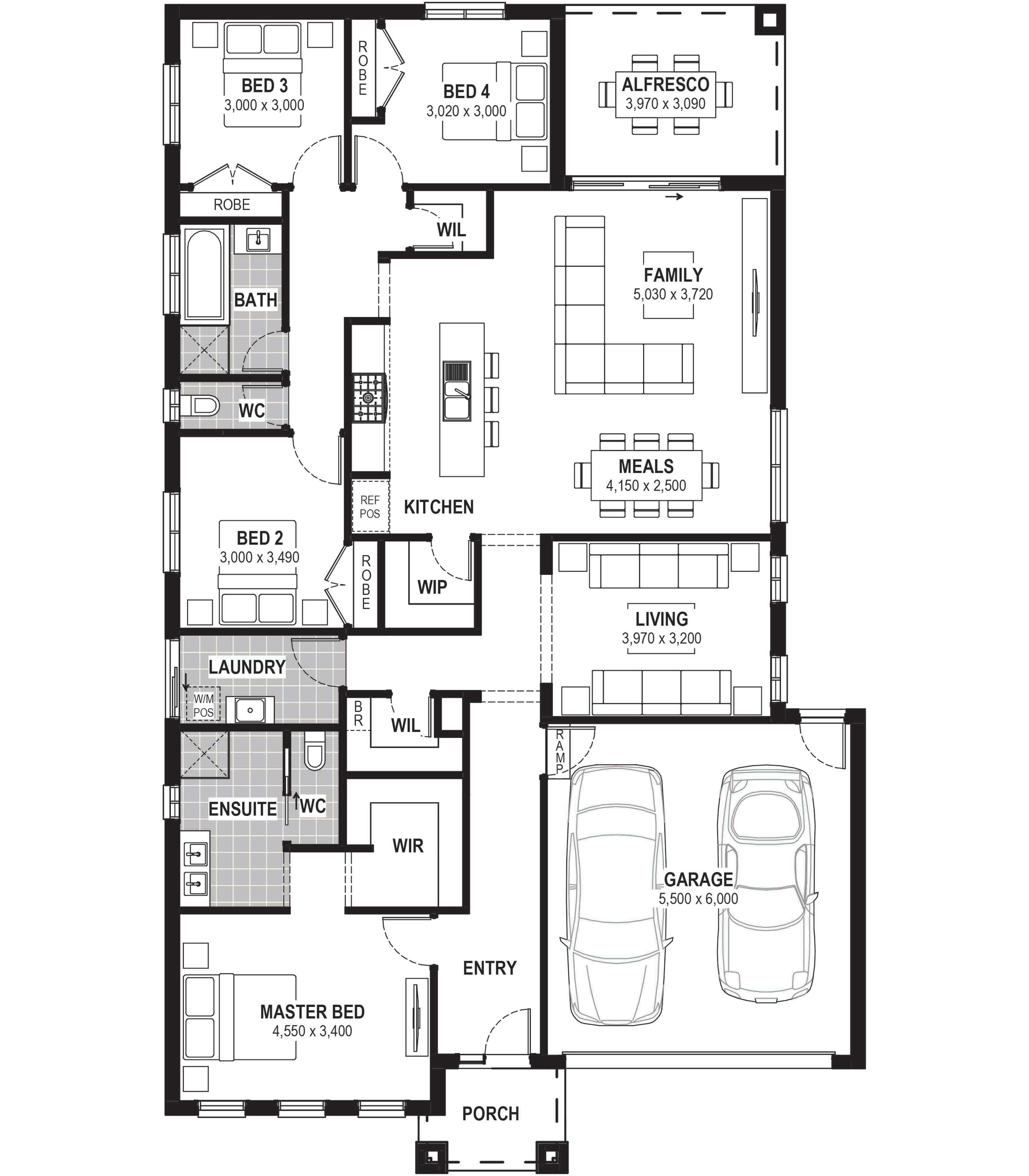 Lot 335 Carron St by JG King Homes Floorplan