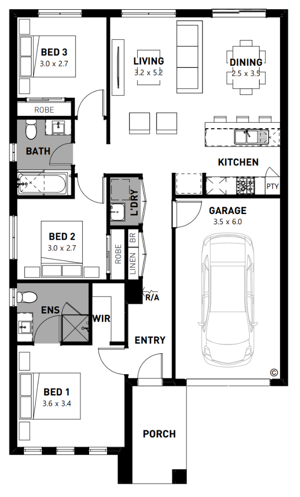 Lot 336 Rosemellow Circuit Floorplan