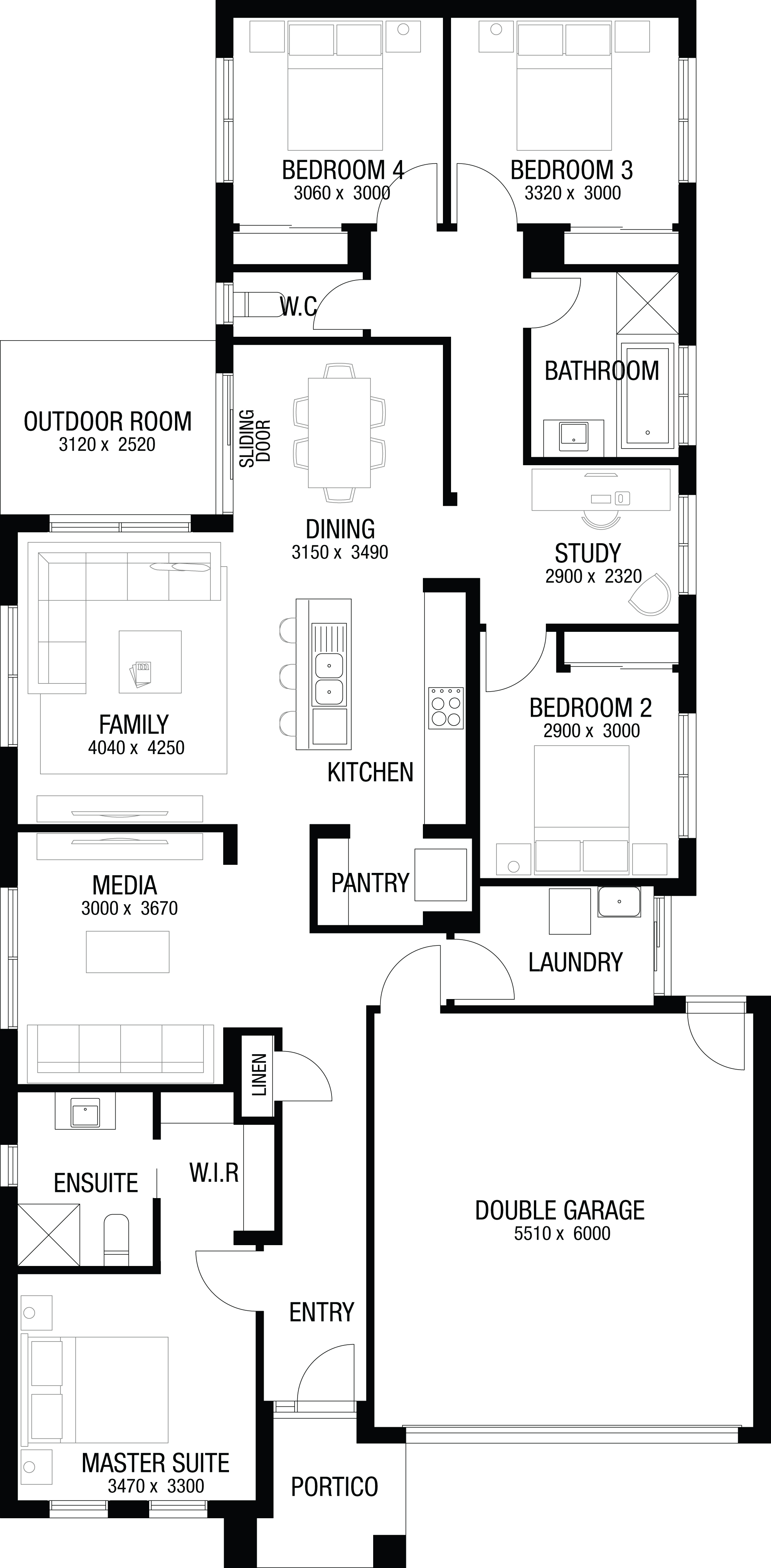 Lot 409 Sargeson Street by Metricon Homes Floorplan