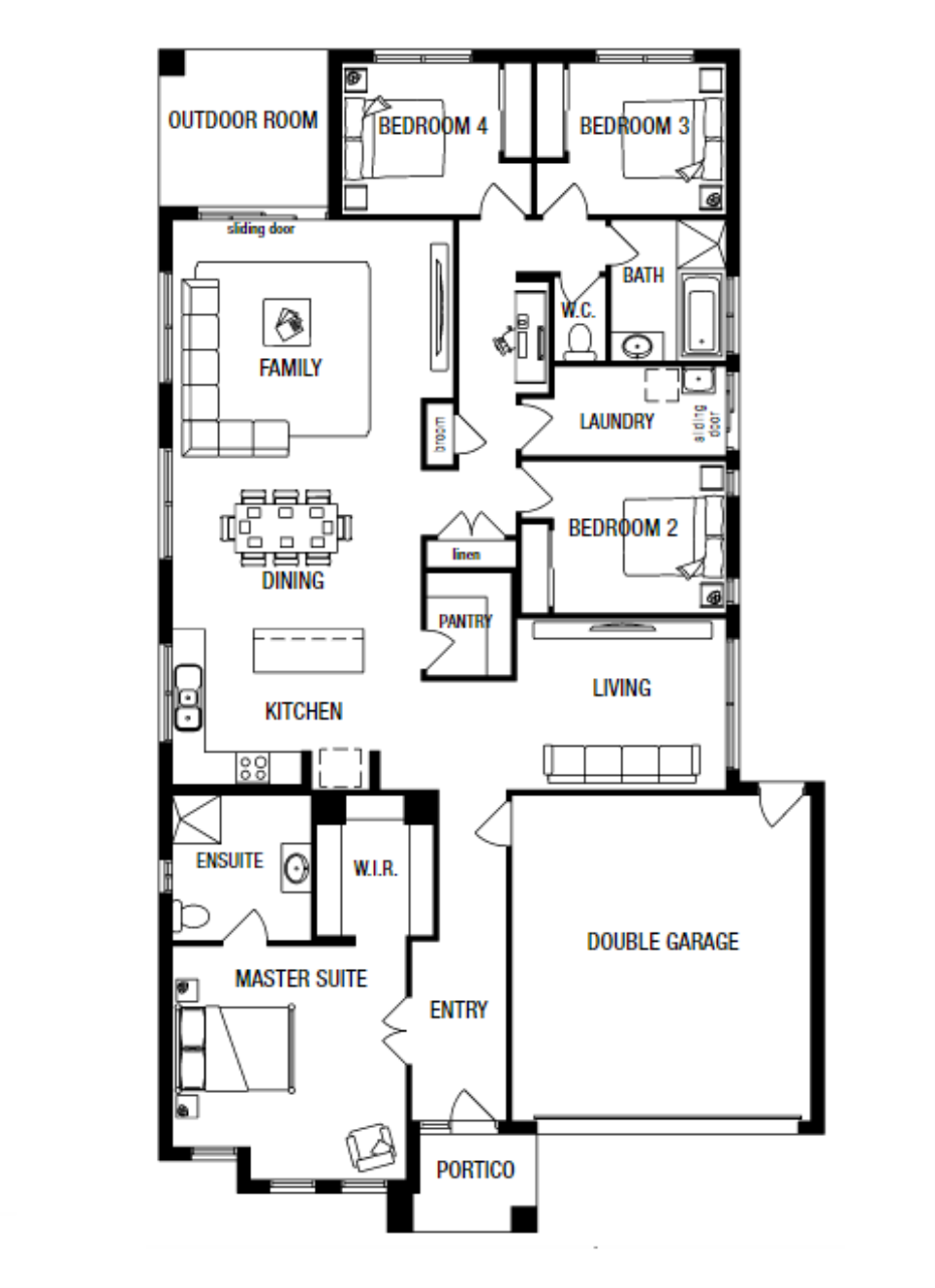 Lot 42 Sandalwood Drive by Metricon Homes Floorplan