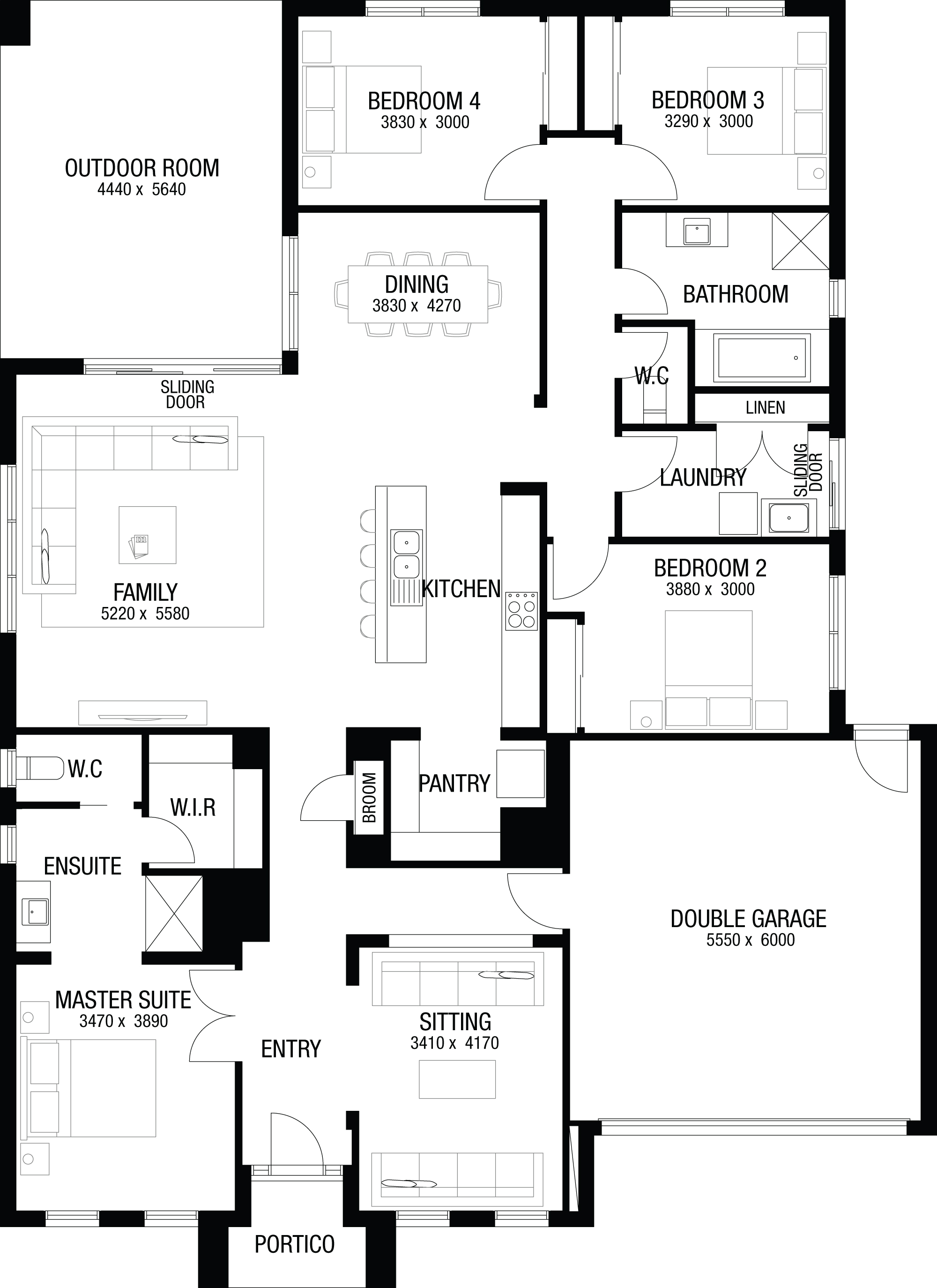 Lot 44 Hawthorn Street by Metricon Homes Floorplan