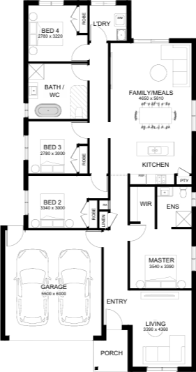 Lot 4412 Stanmore Cr by Sherridon Homes Floorplan