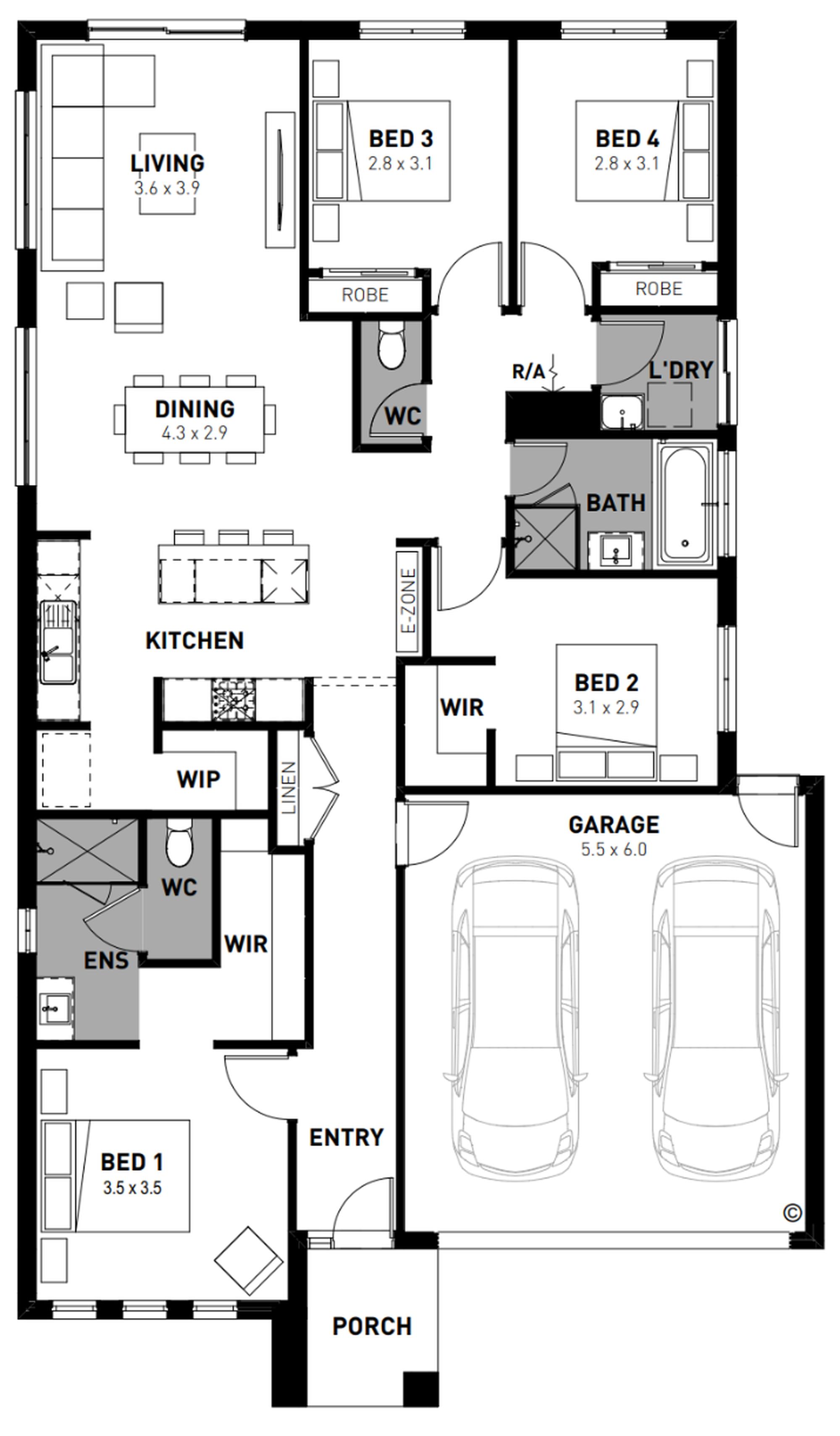 Lot 445 Carisbrook Crescent by Homebuyers Centre VIC Floorplan