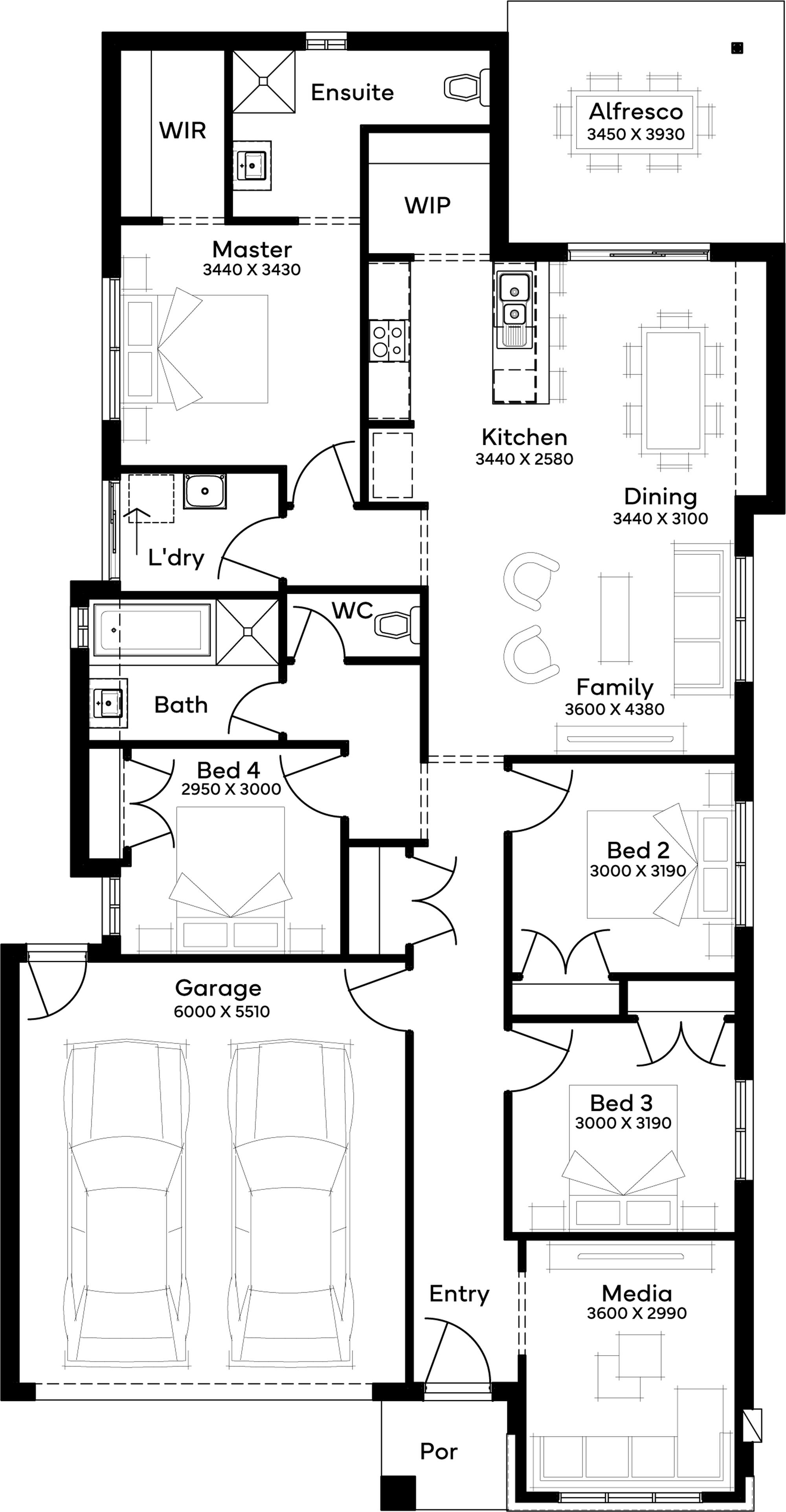 Lot 459 Lilywood Landings Estate by Simonds Homes Floorplan