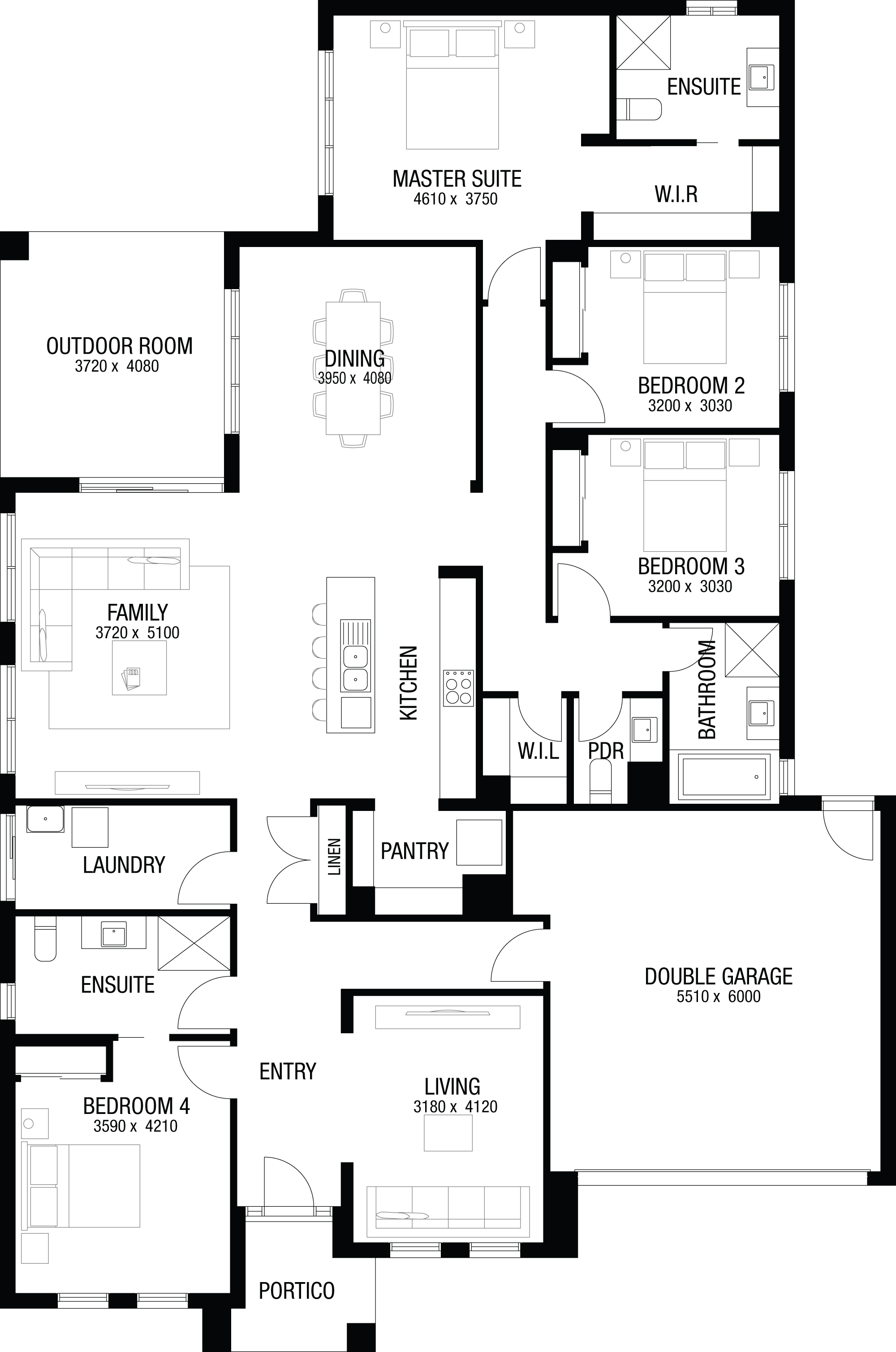 Lot 50 Lennon Drive by Metricon Homes Floorplan