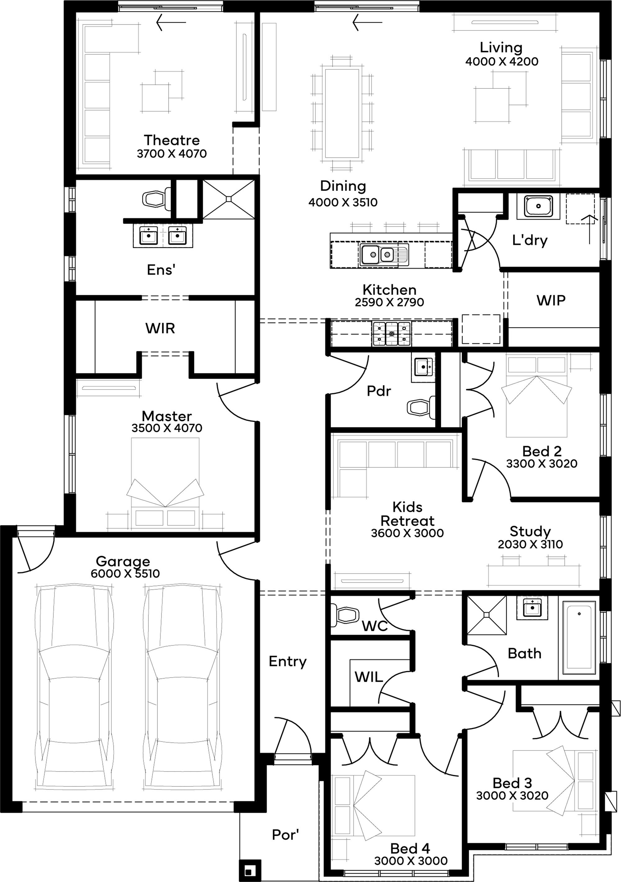 Lot 507 Grevilea Street by Simonds Homes Floorplan