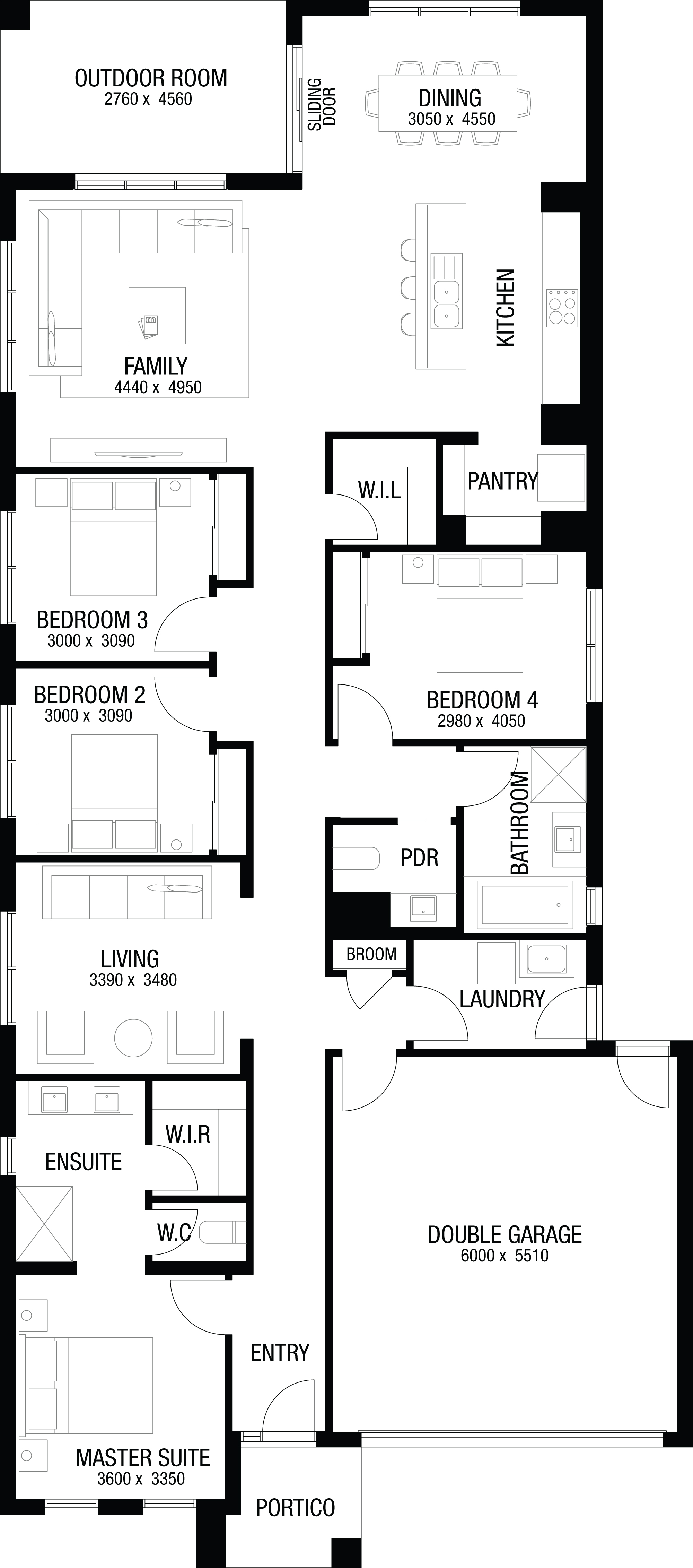 Lot 511 Moore Street by Metricon Homes Floorplan